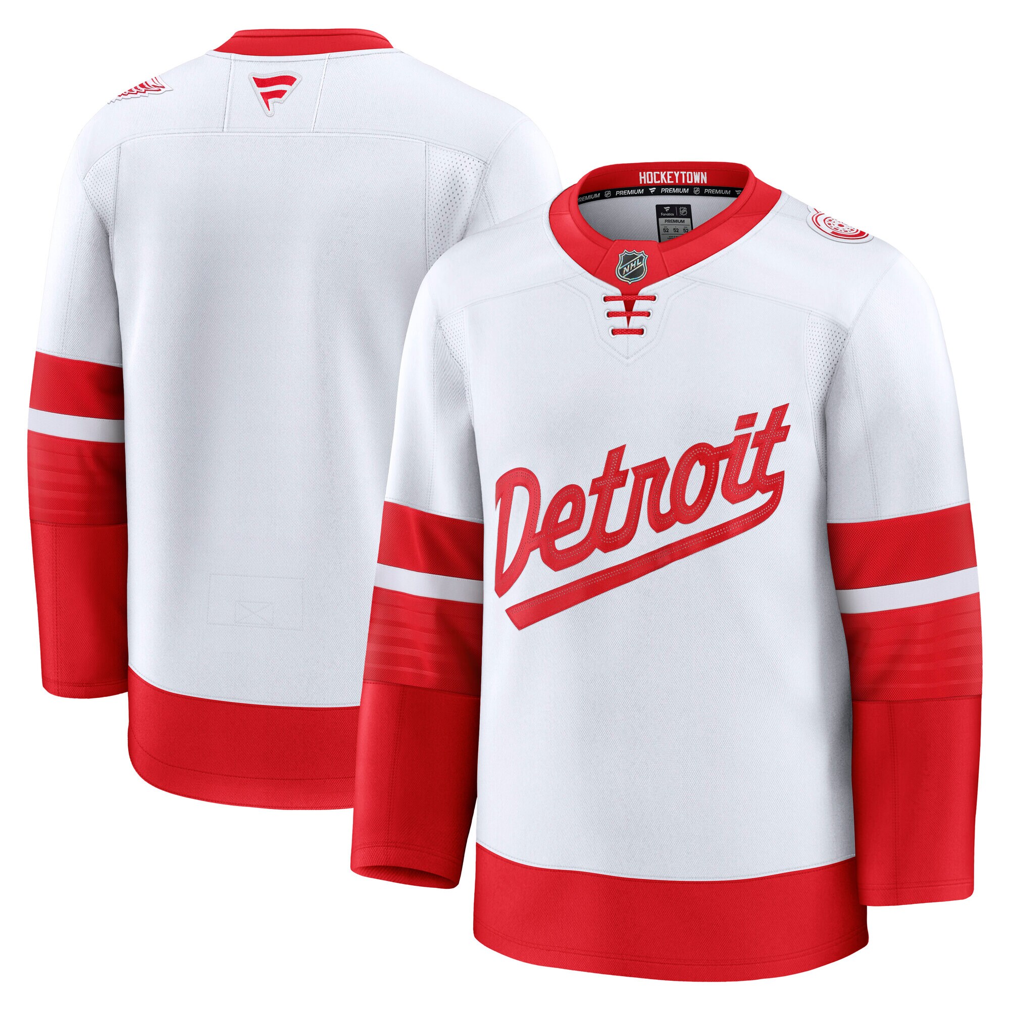 Men's Detroit Red Wings White 2025 NHL Stadium Series Premium Jersey - JS848 