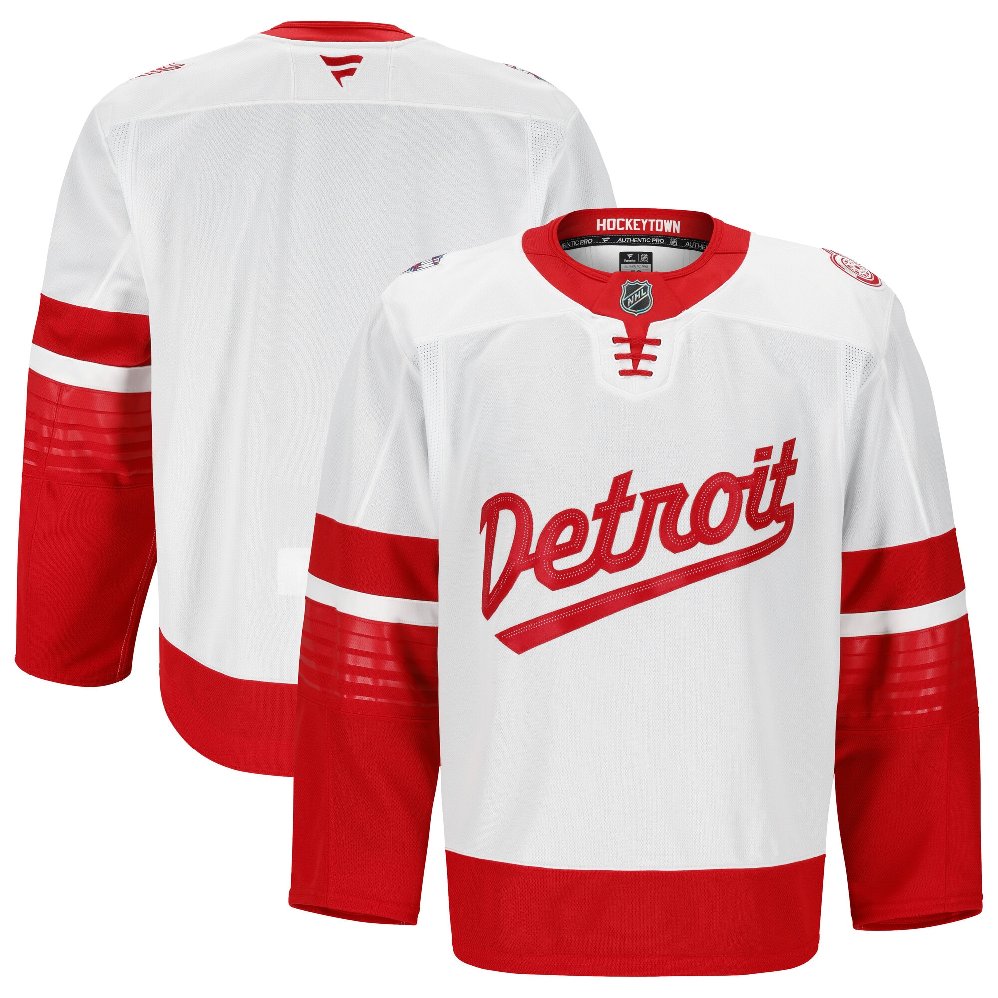 Men's Detroit Red Wings White 2025 NHL Stadium Series Pro Jersey - JS736 