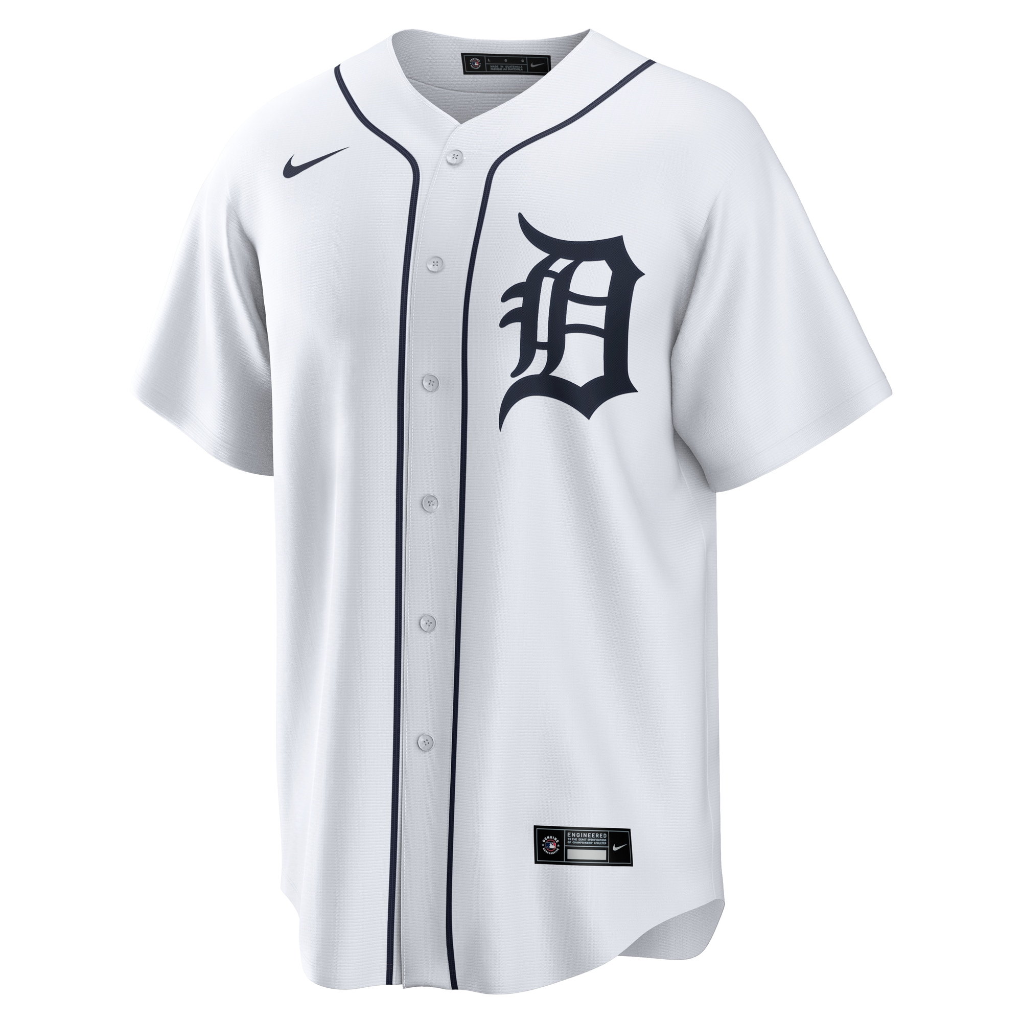 Alternative view of Men's Detroit Tigers Casey Mize White Home Jersey