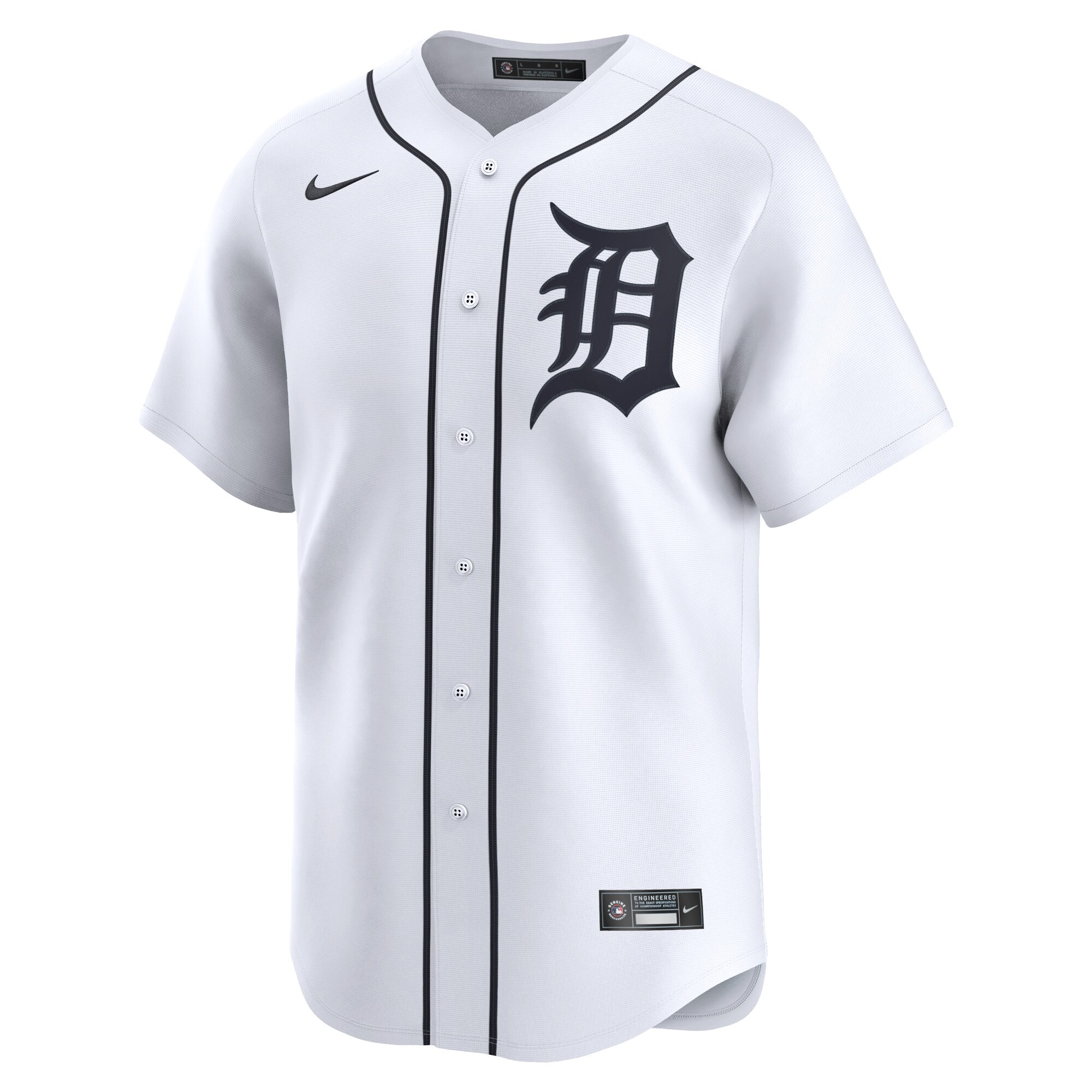 Alternative view of Men's Detroit Tigers Javier Baez White Home Limited Player Jersey