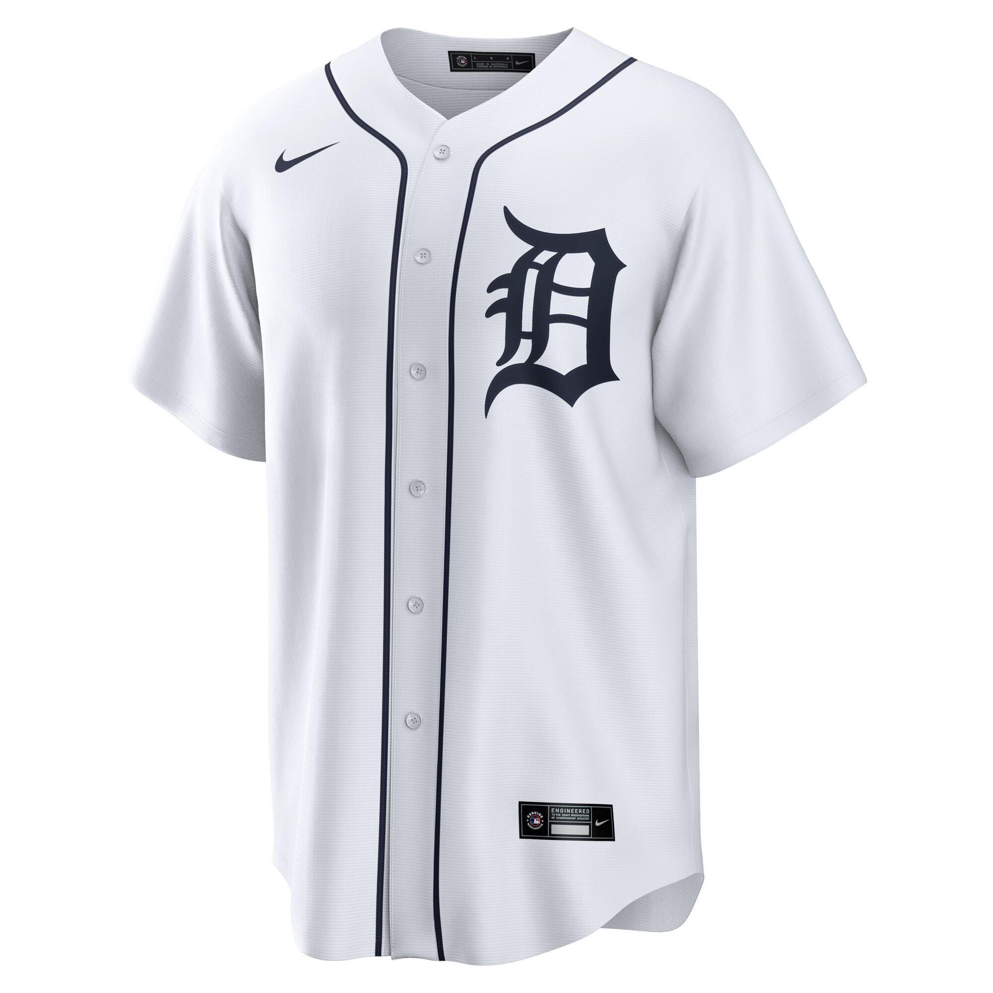 Alternative view of Men's Detroit Tigers Kerry Carpenter White Home Jersey