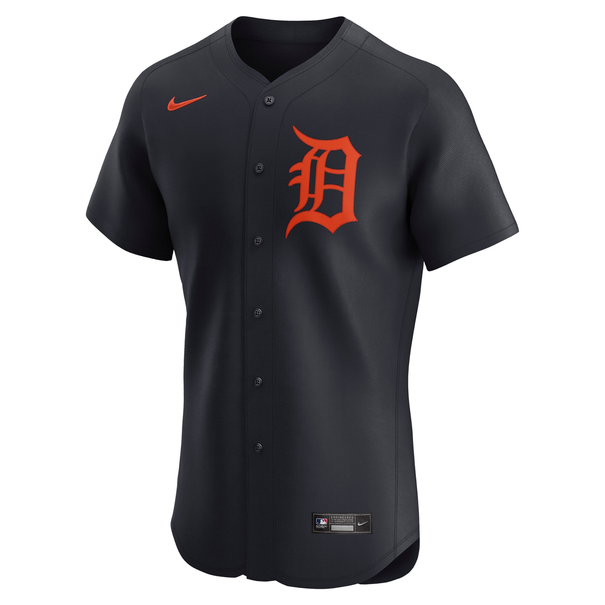 Alternative view of Men's Detroit Tigers Navy Alternate Elite Jersey