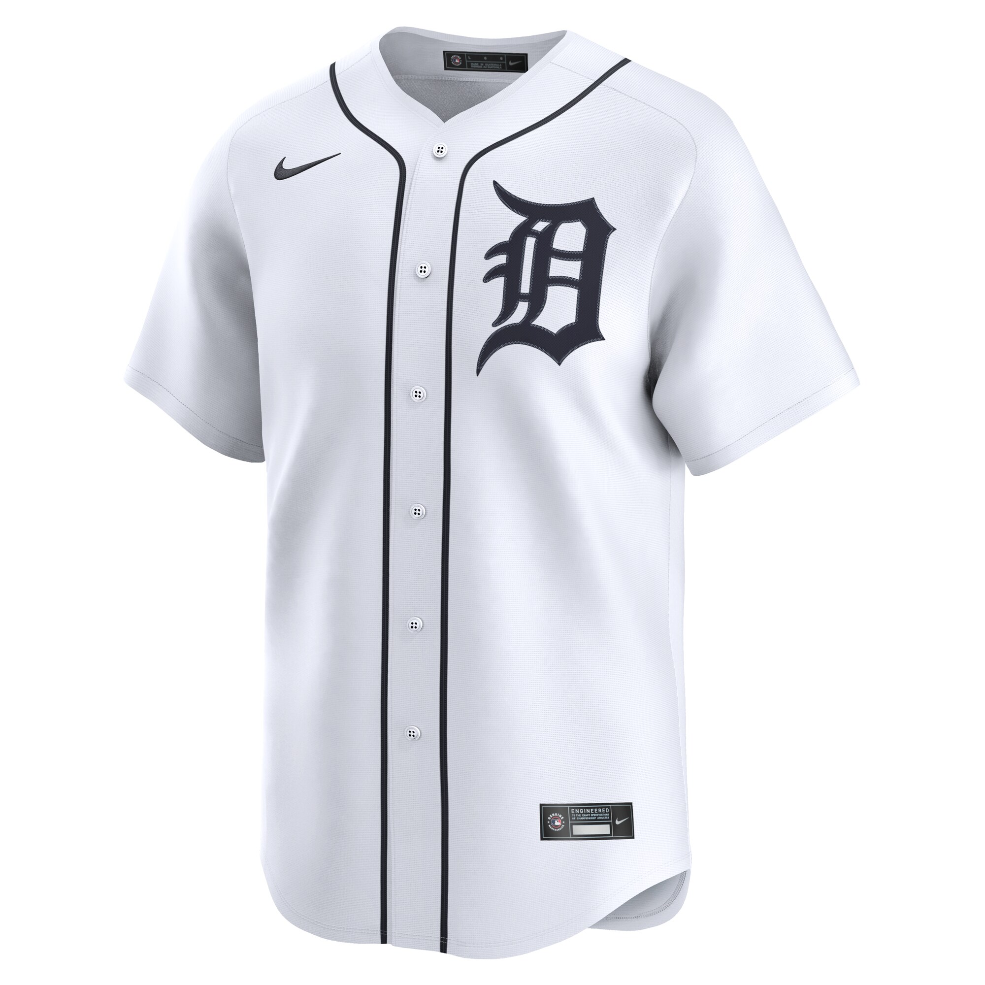 Alternative view of Men's Detroit Tigers Riley Greene White Home Limited Player Jersey