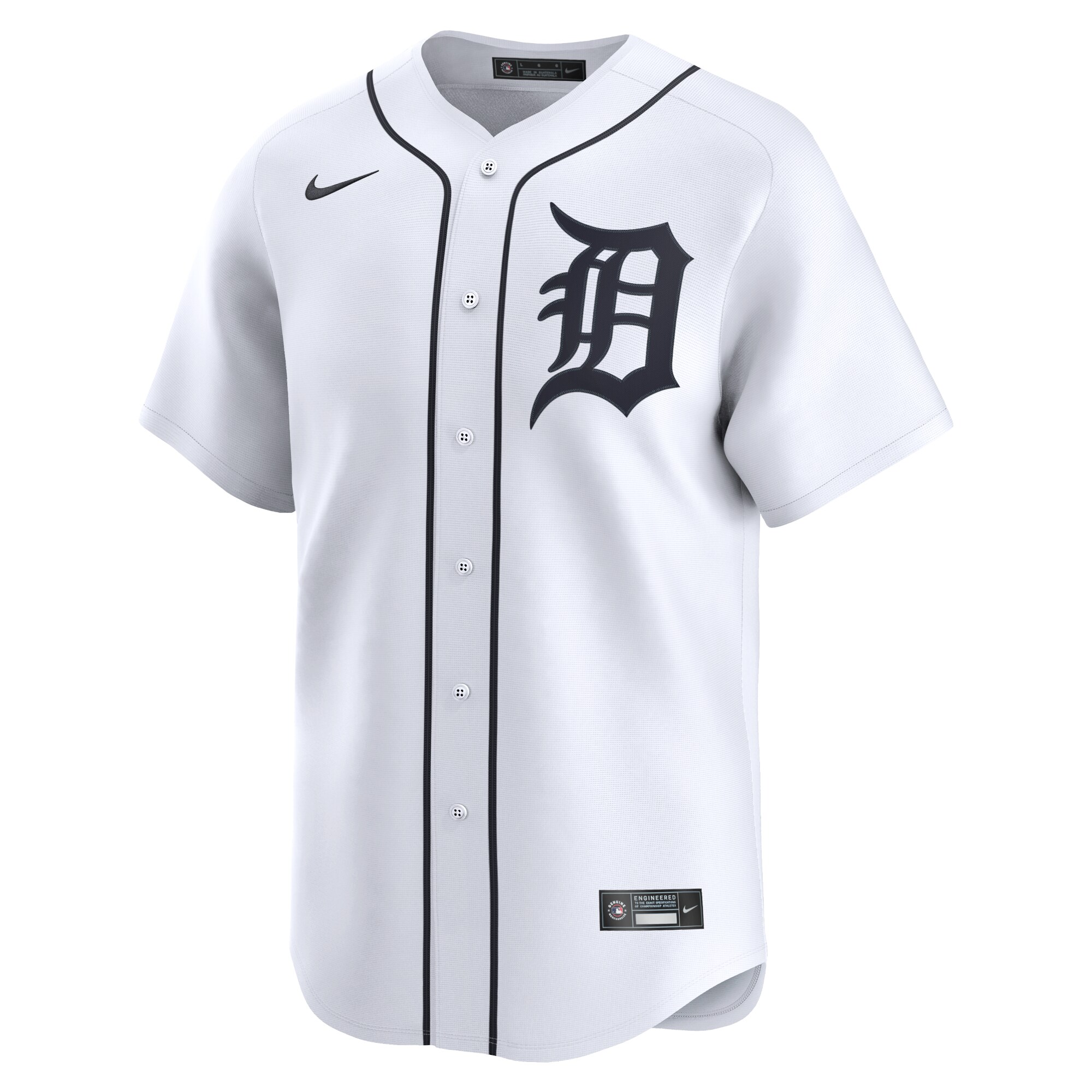 Alternative view of Men's Detroit Tigers Spencer Torkelson White Home Limited Player Jersey