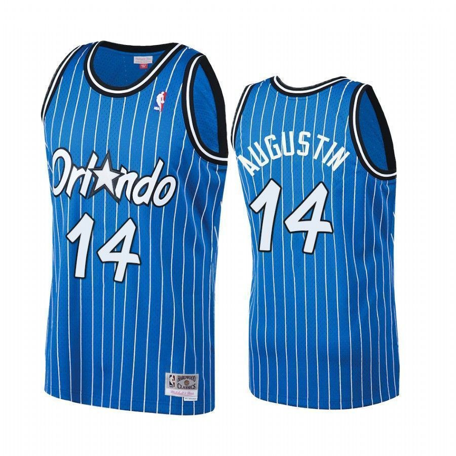 Men's D.j. Augustin 14 Orlando Magic Royal Hardwood Classics Jersey - JS602 