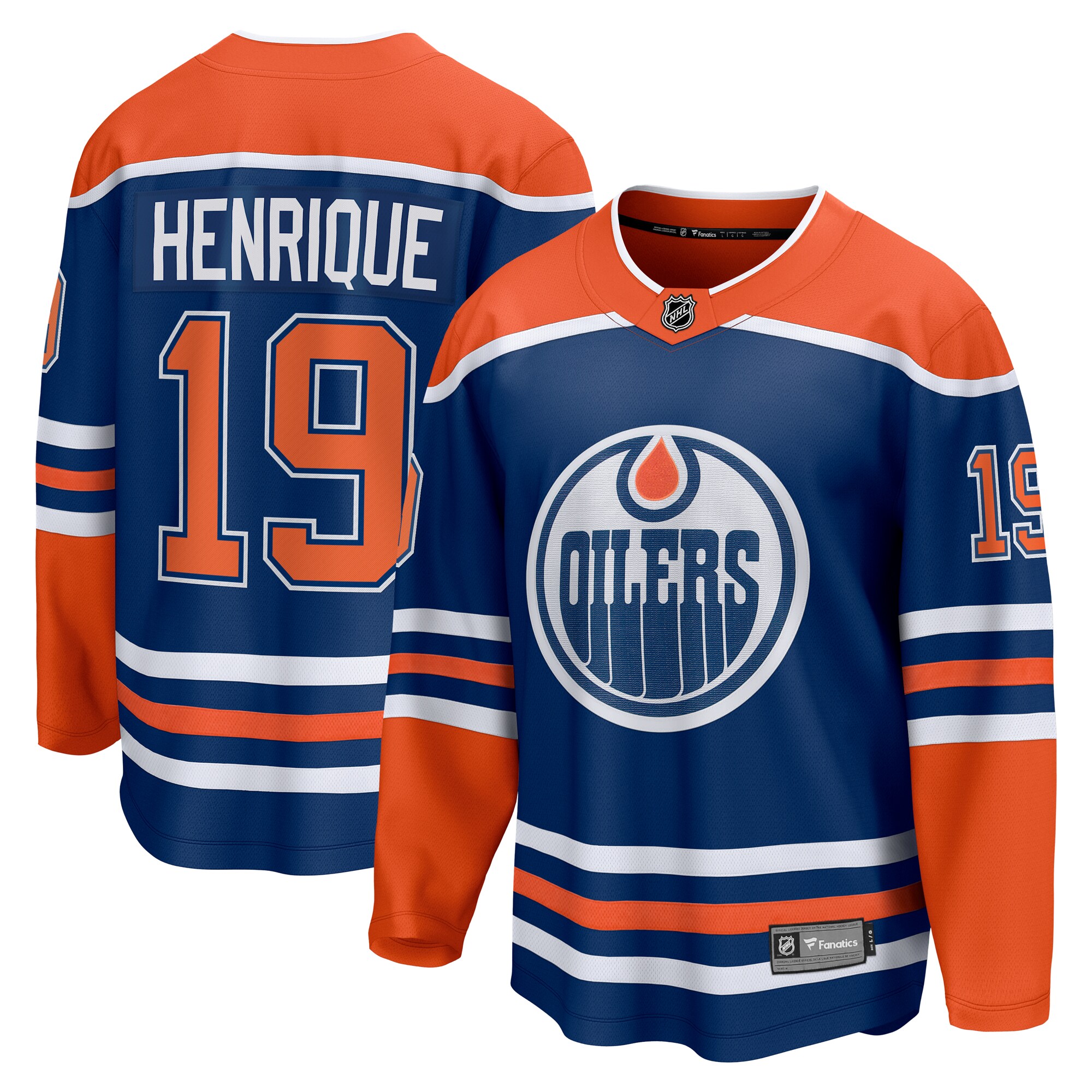 Men's Edmonton Oilers Adam Henrique Royal Home Breakaway Jersey - JS486 