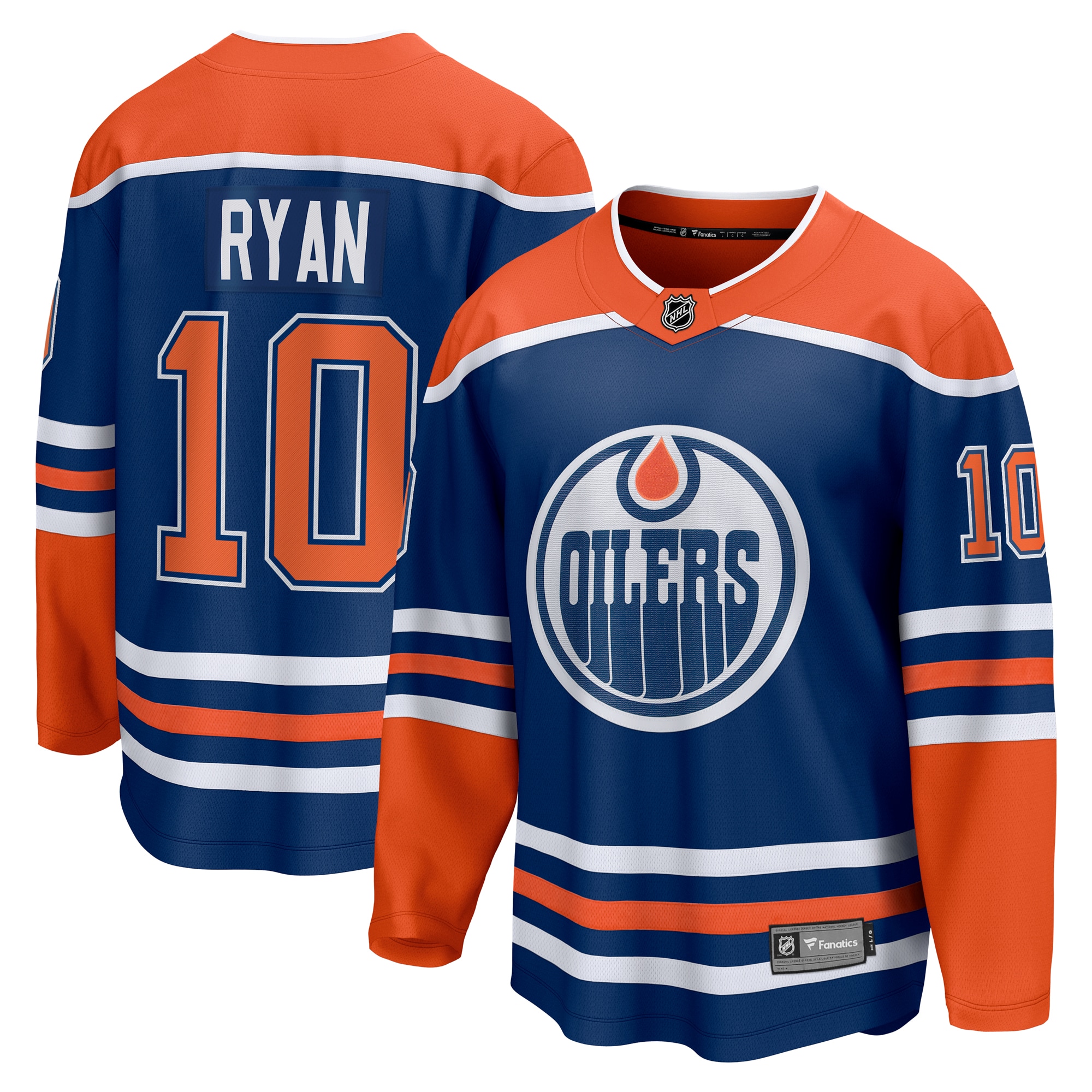 Men's Edmonton Oilers Derek Ryan Royal Home Breakaway Jersey - JS489 