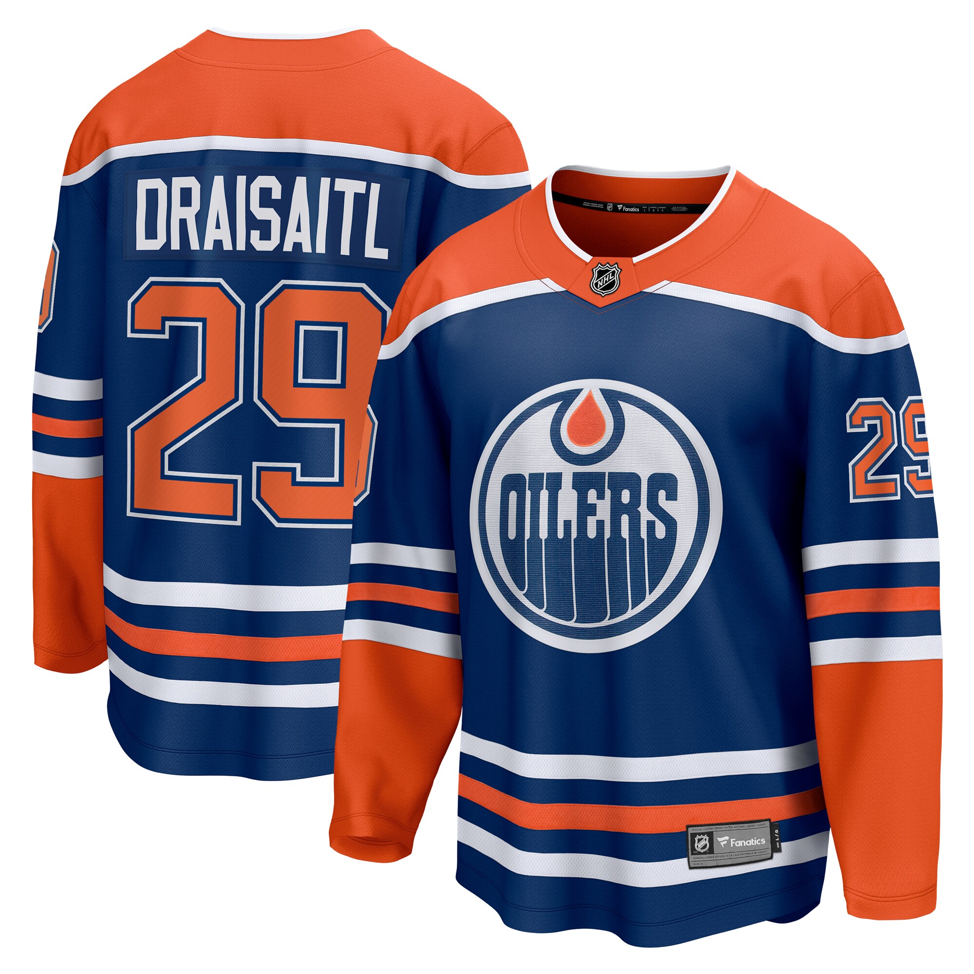 Men's Edmonton Oilers Leon Draisaitl Royal Home Breakaway Jersey - JS339 