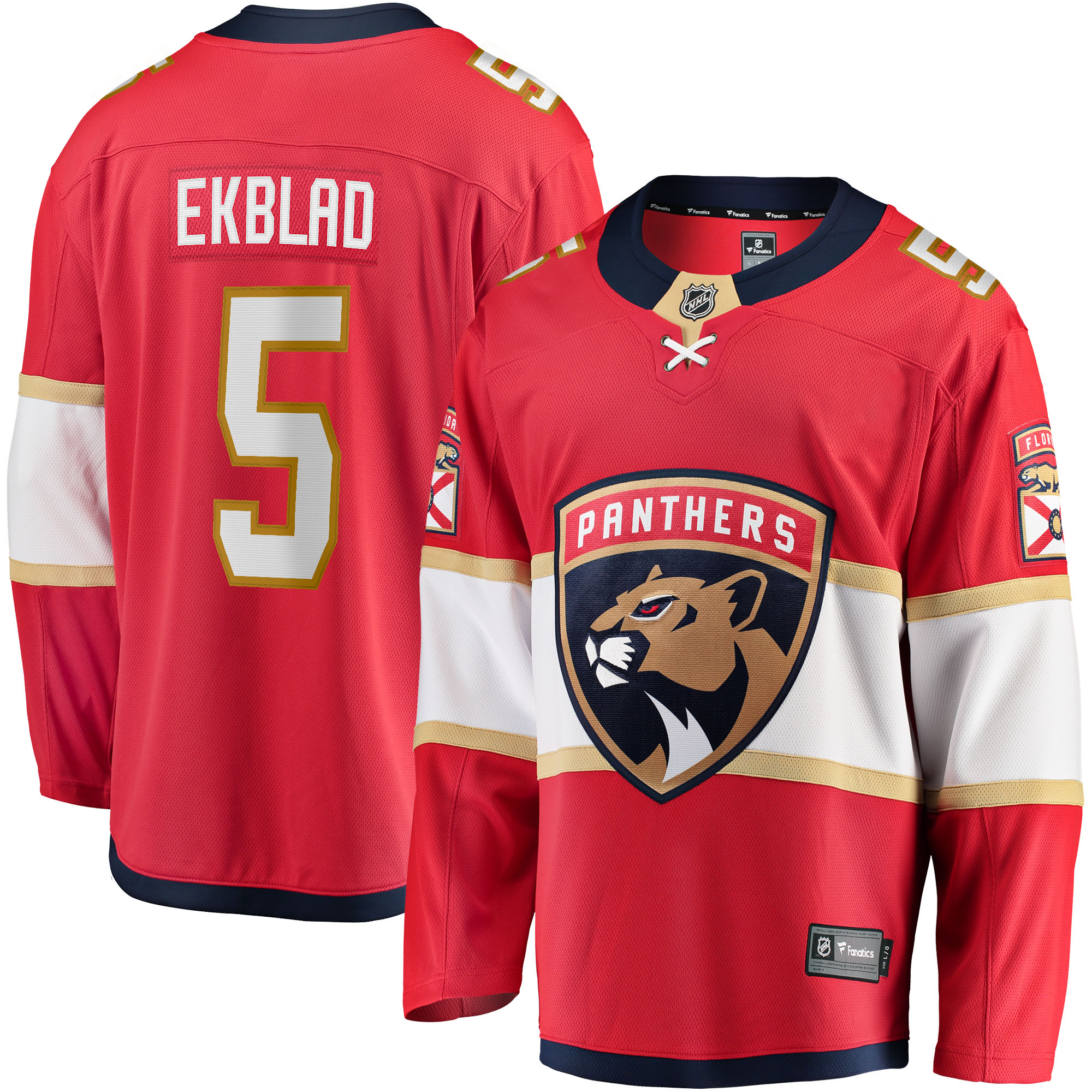 Men's Florida Panthers Aaron Ekblad Red Home Team Breakaway Player Jersey - JS750 