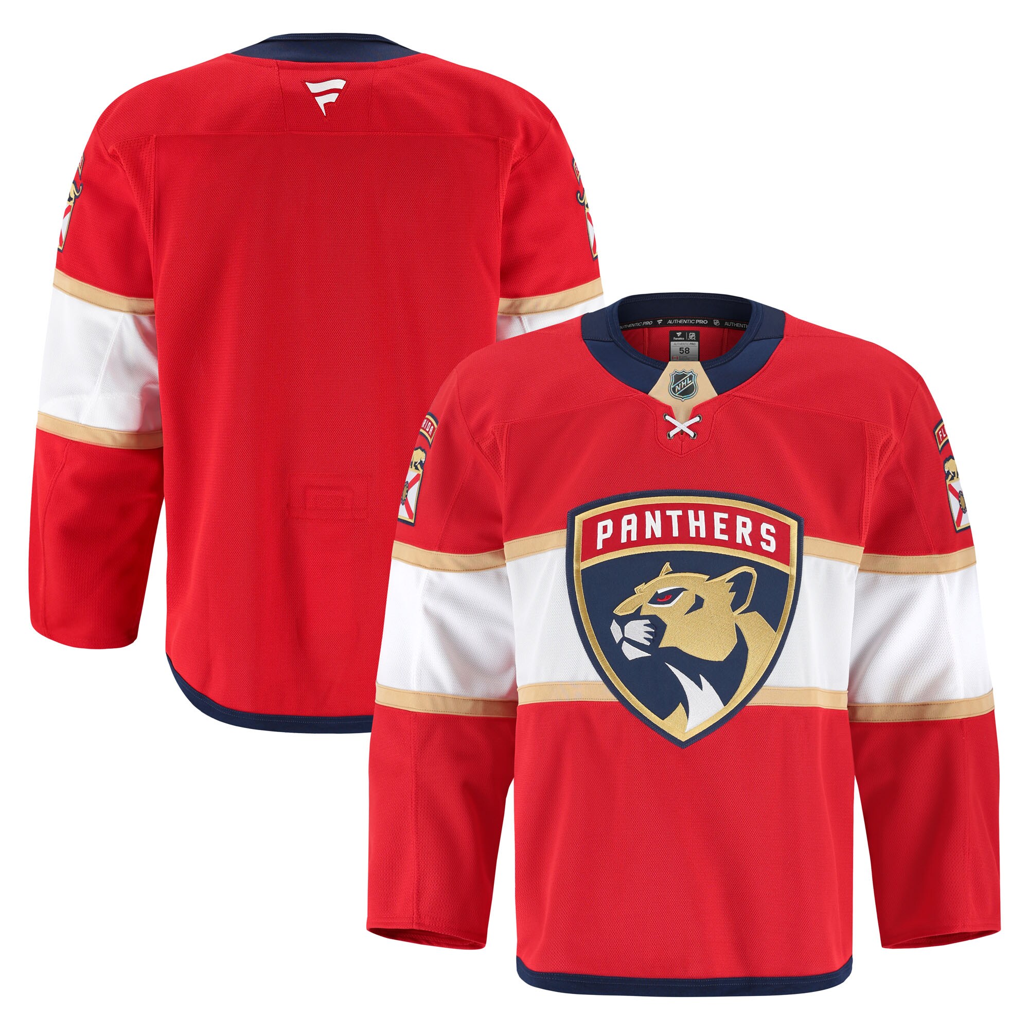 Men's Florida Panthers Red Home Pro Jersey - JS898 