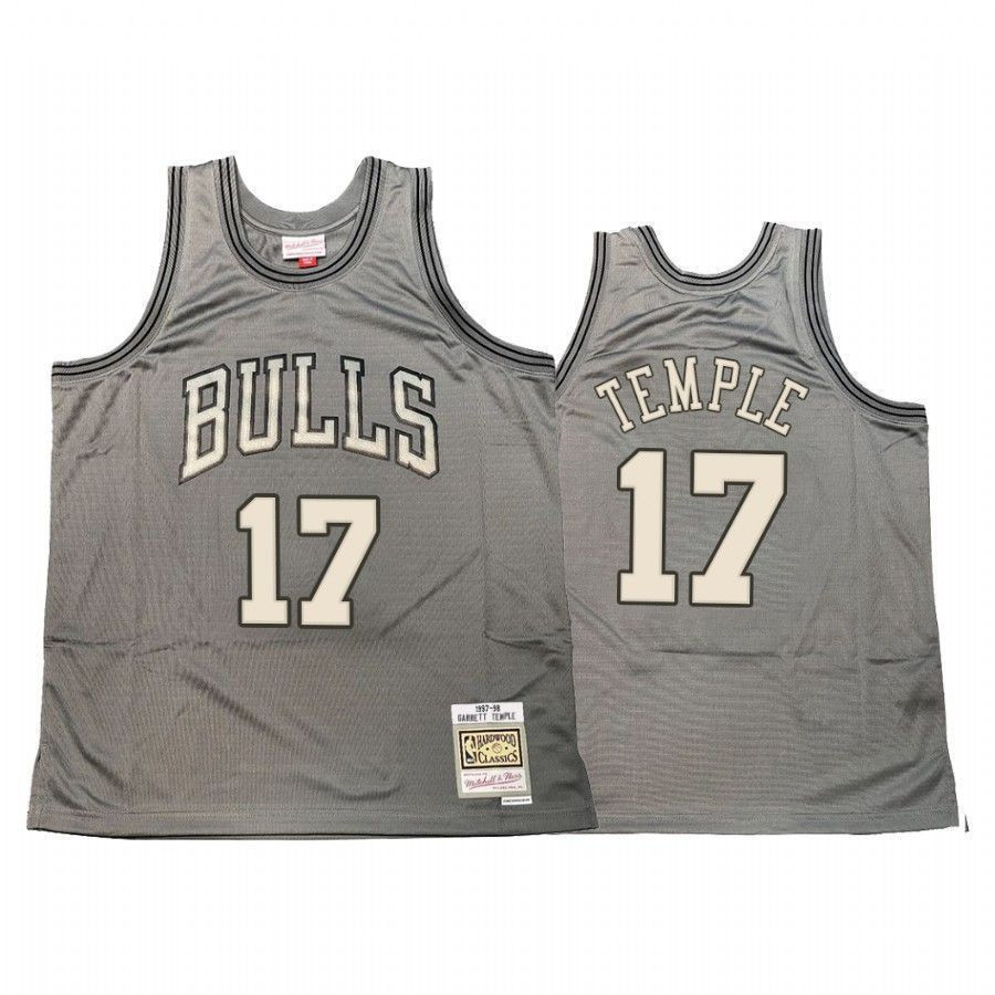 Men's Garrett Temple 17 Chicago Bulls Hardwood Classics Jersey Gray - JS166 