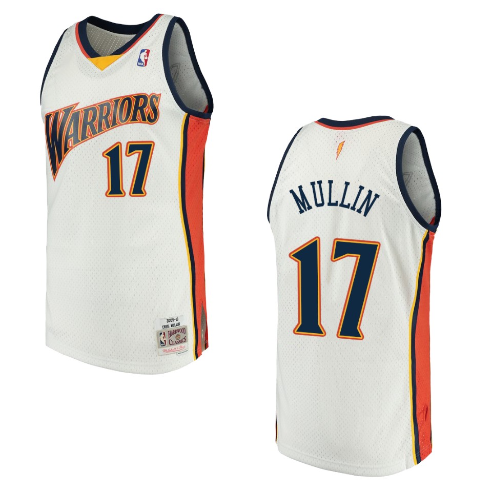 Men's Golden State Warriors #17 Chris Mullin Hardwood Classics Swingman Jersey - White