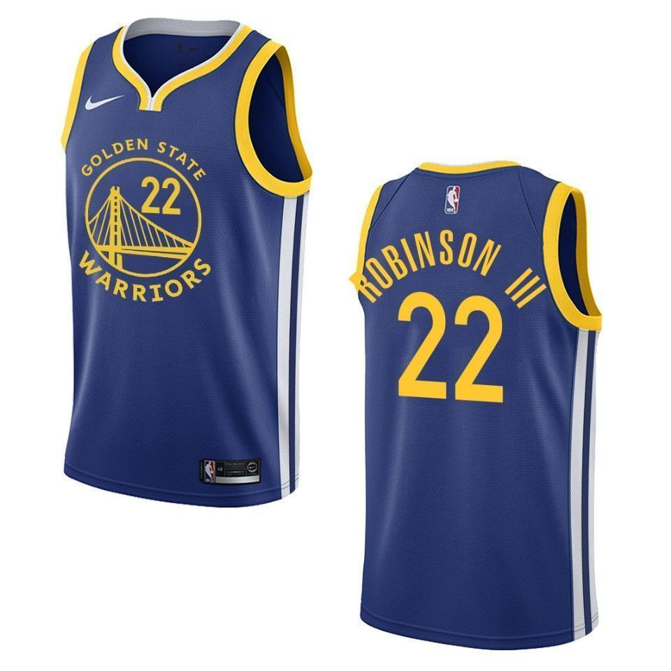 Men's Golden State Warriors 22 Glenn Robinson Iii Icon Swingman Jersey - Royal - JS603 