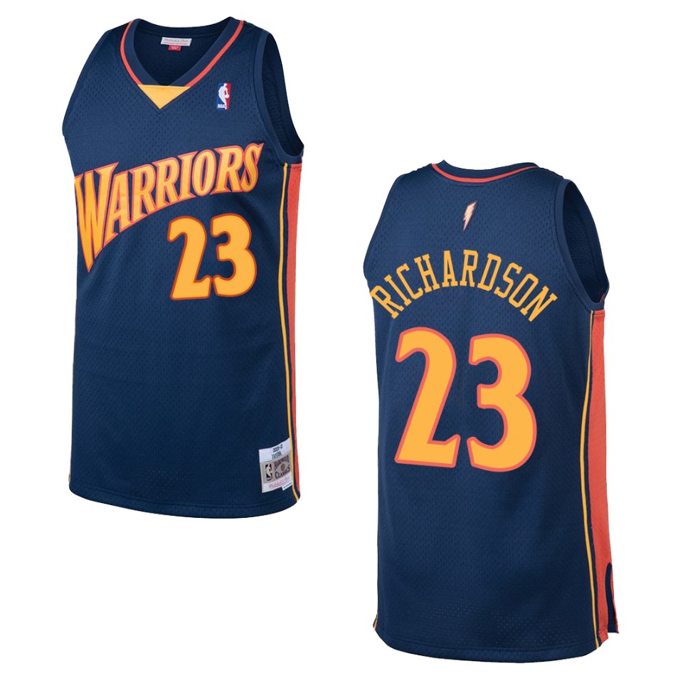 Men's Golden State Warriors #23 Jason Richardson Hardwood Classics Swingman Jersey - Navy