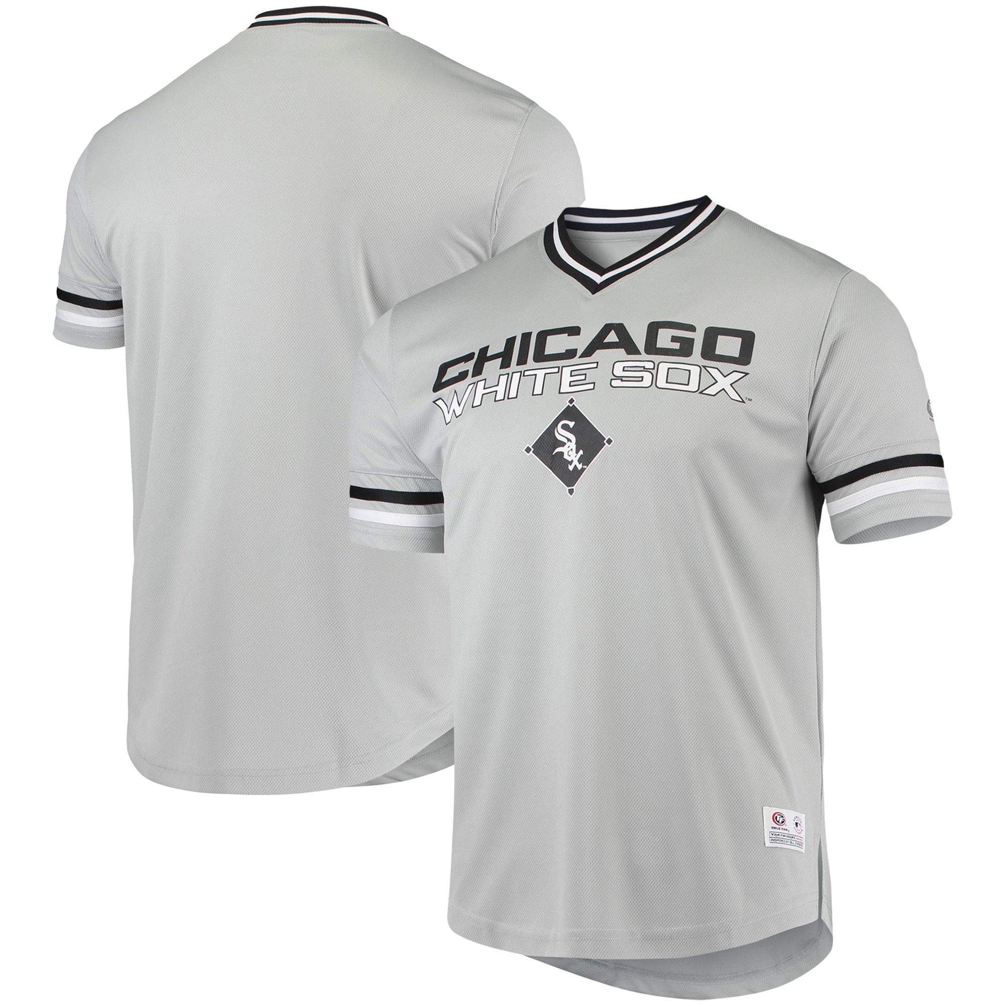 Men's Gray Chicago White Sox Replica V-neck Jersey