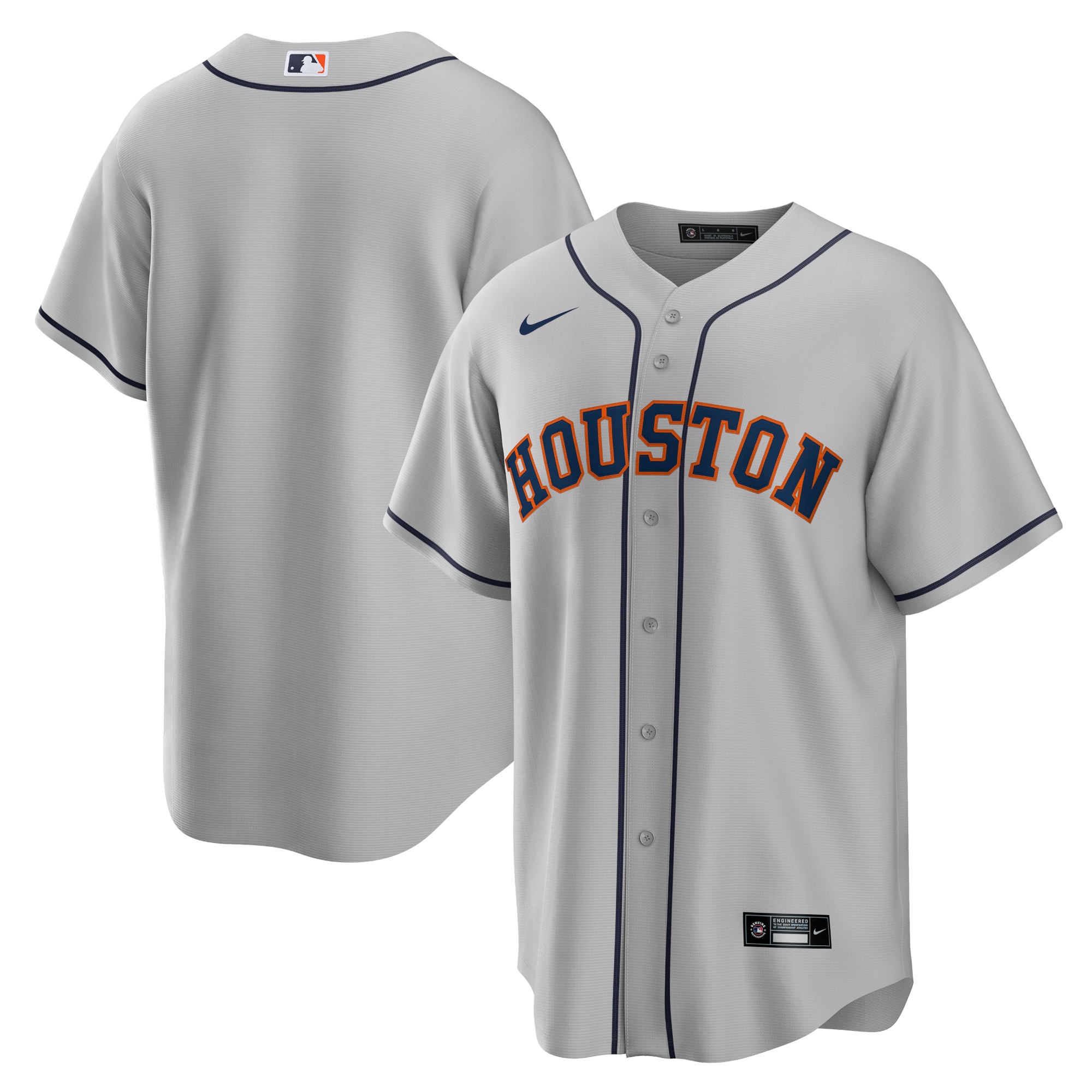 Men's Houston Astros Gray Road Team Jersey 