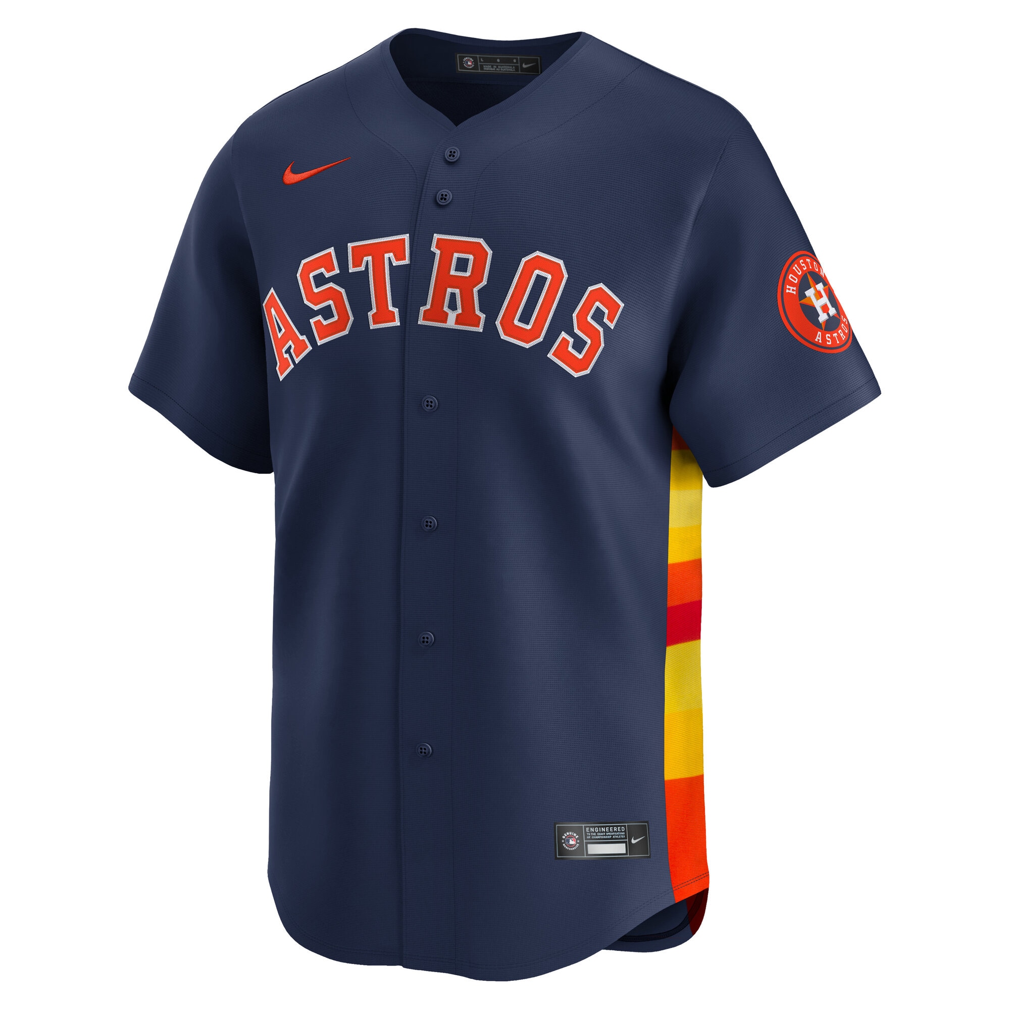 Alternative view of Men's Houston Astros Jose Altuve Navy Alternate Limited Player Jersey