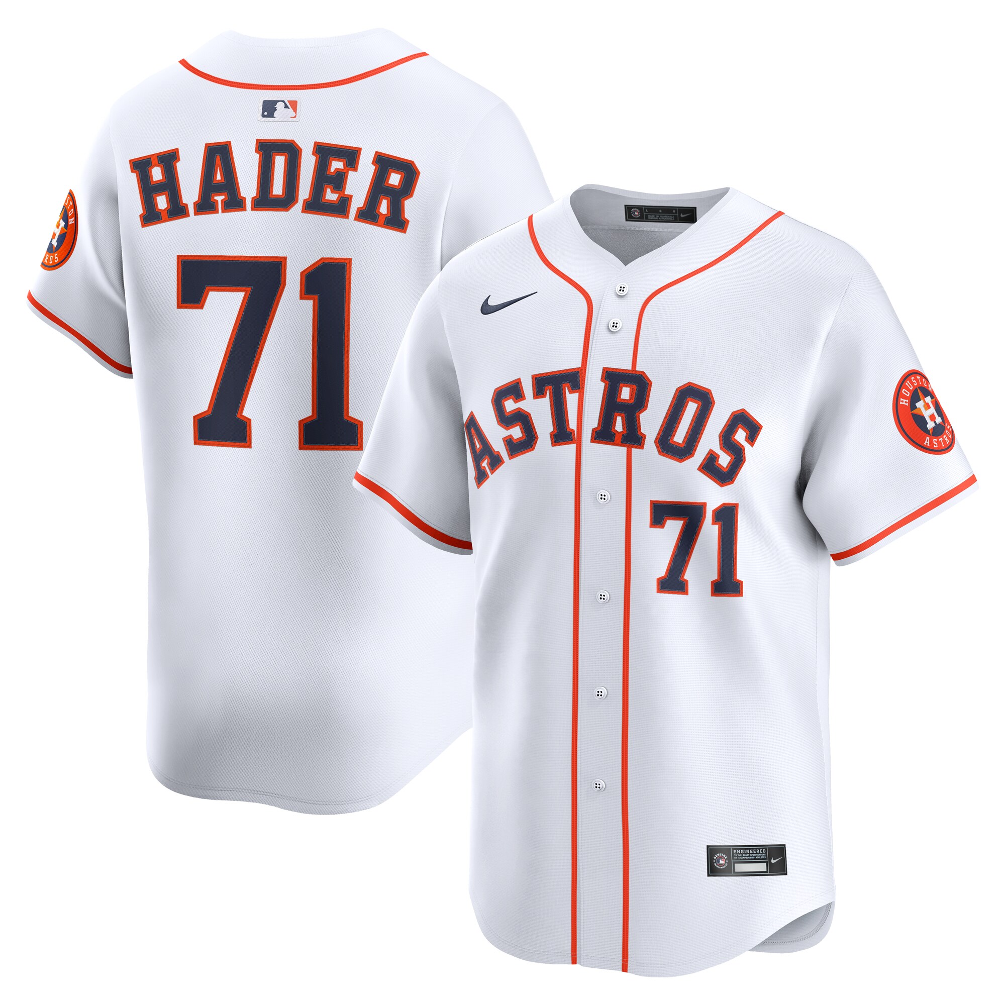 Men's Houston Astros Josh Hader White Alternate Limited Player Jersey 