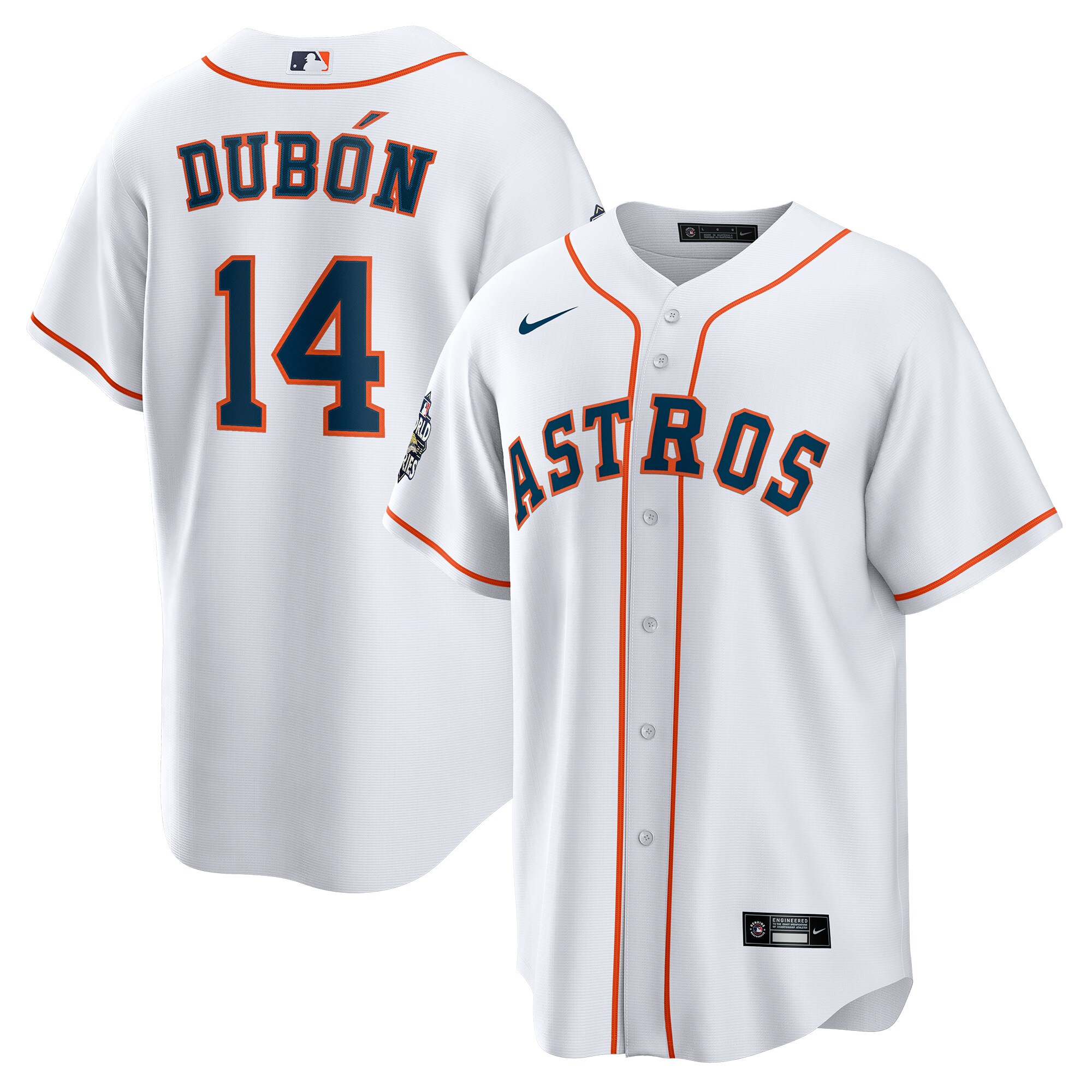 Men's Houston Astros Mauricio Dubón White Home Player Jersey 