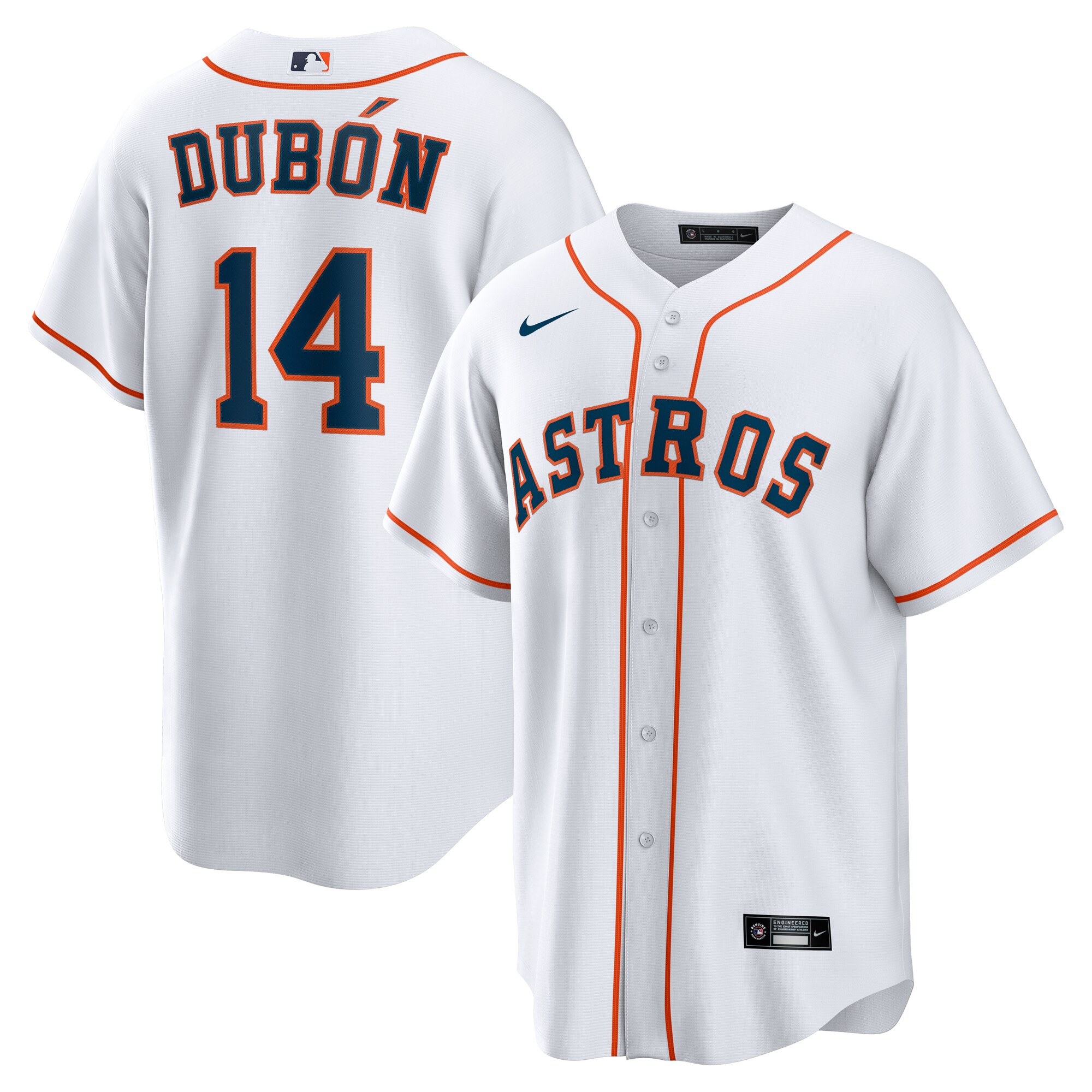 Men's Houston Astros Mauricio Dubon White Home Jersey 
