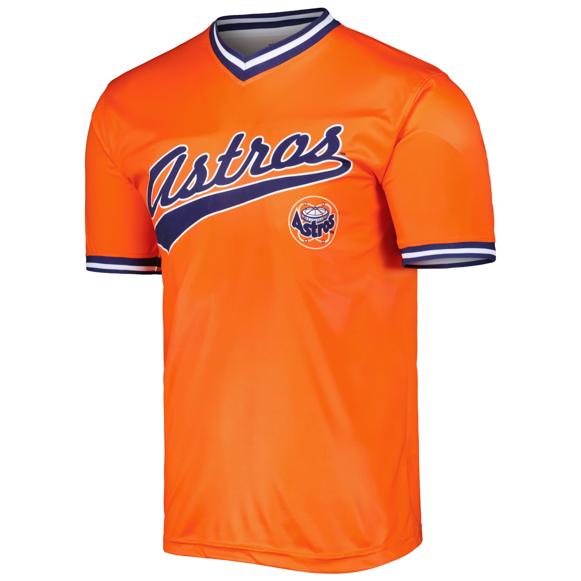 Alternative view of Men's Houston Astros Stitches Orange Cooperstown Collection Team Jersey 