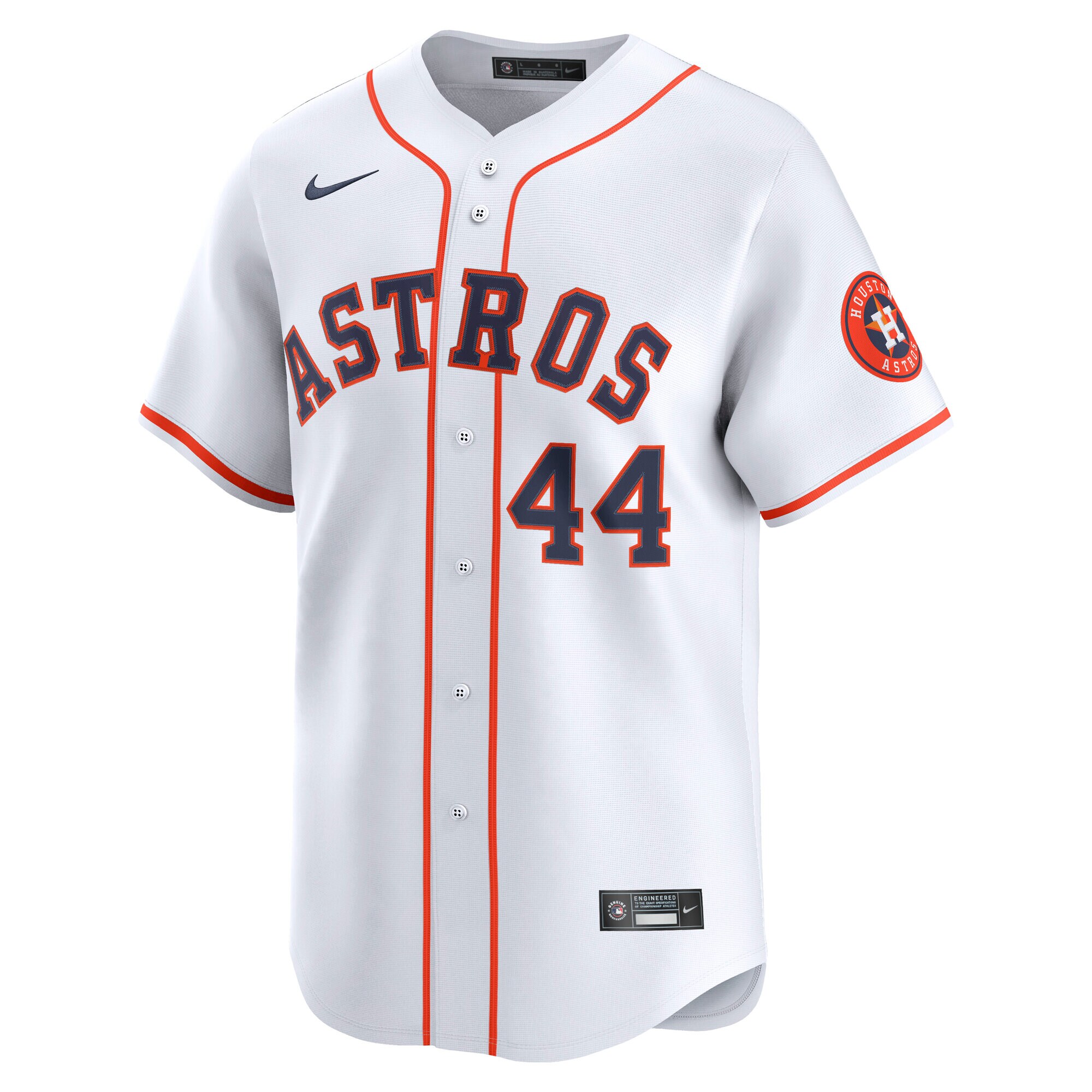Alternative view of Men's Houston Astros Yordan Alvarez White Home Limited Player Jersey 
