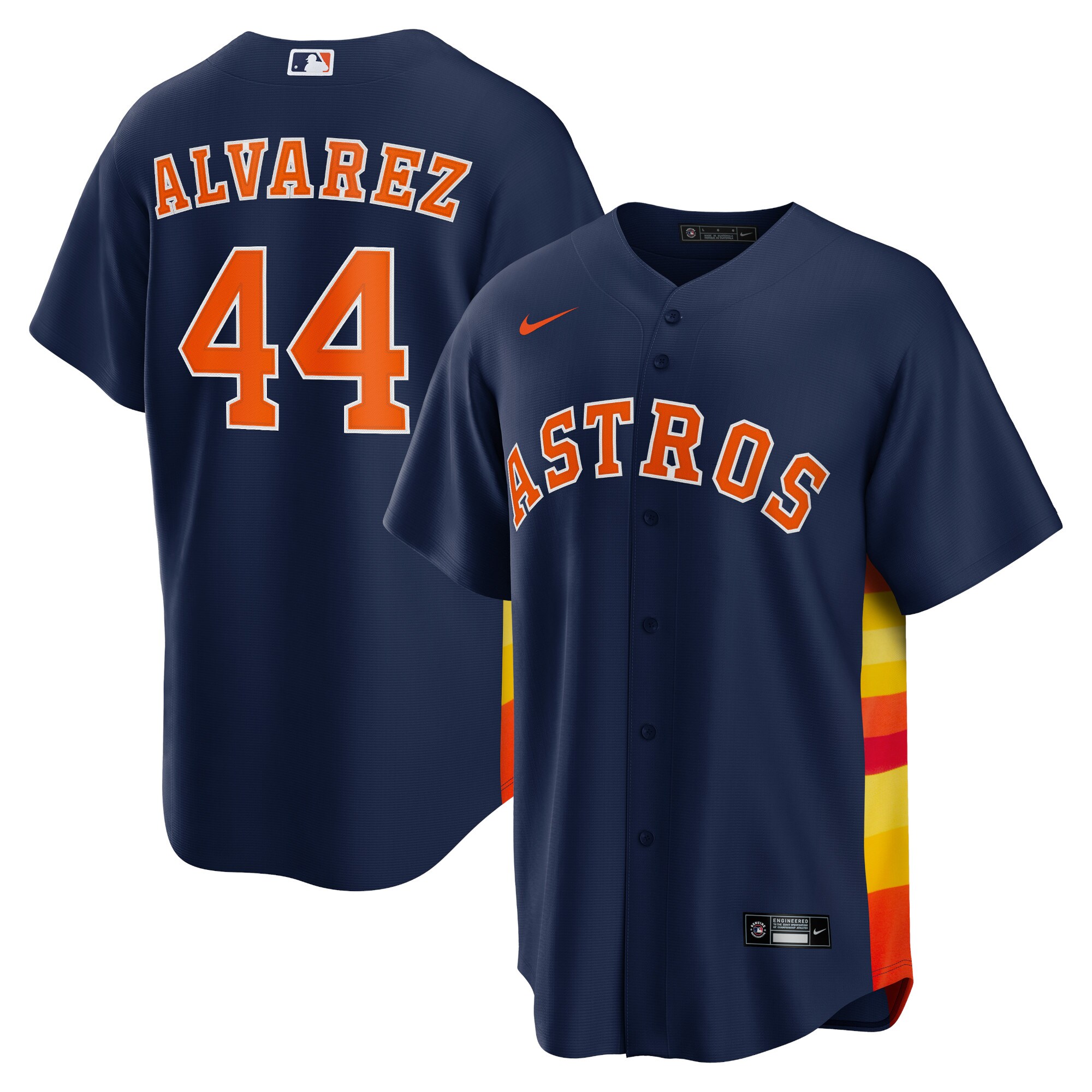 Men's Houston Astros Yordan Álvarez Navy Alternate Player Jersey 