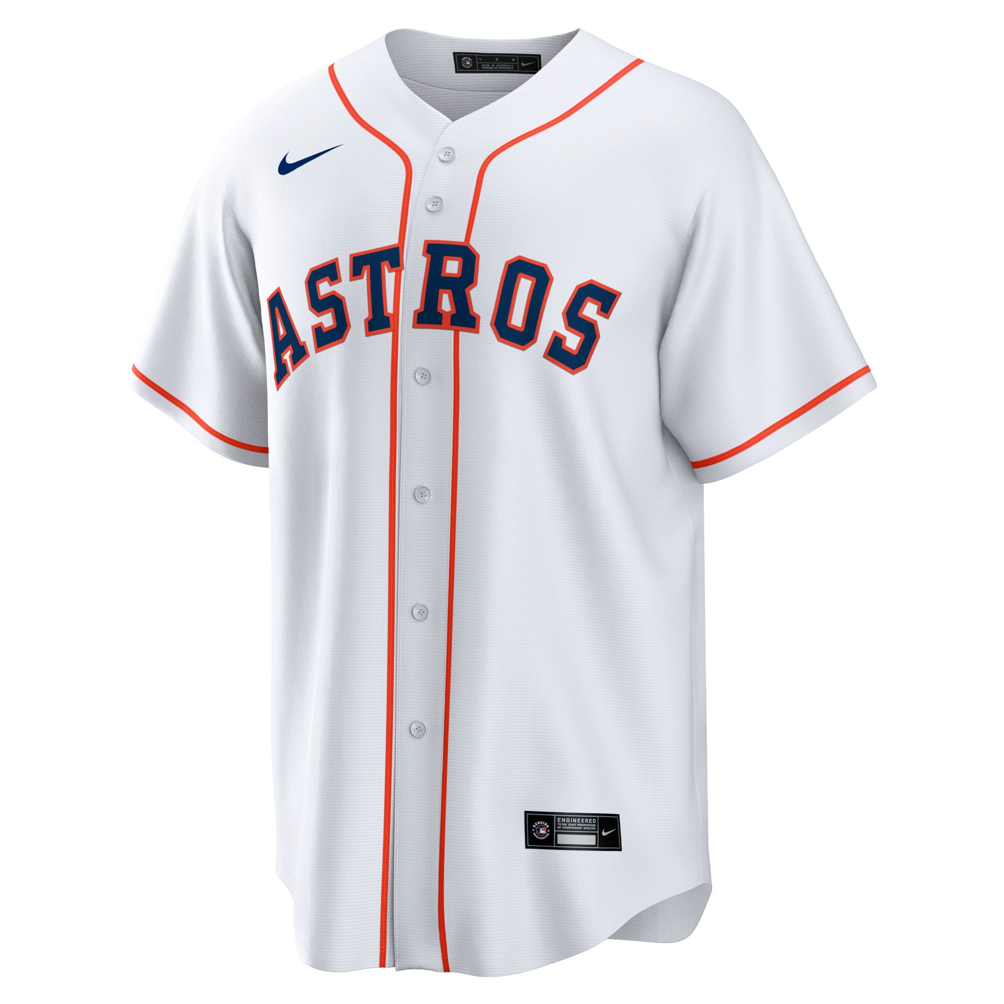 Alternative view of Men's Houston Astros Yordan Álvarez White Home Player Jersey 
