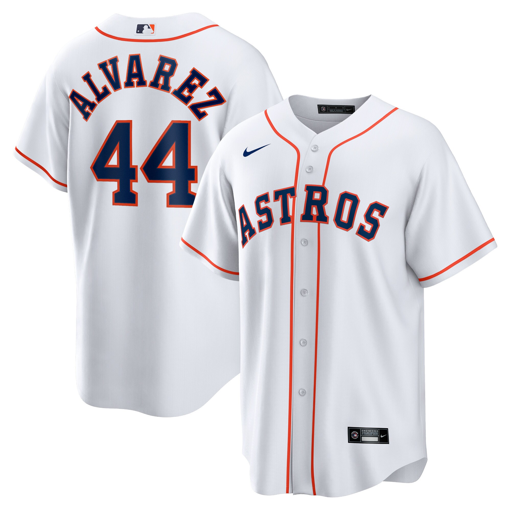 Men's Houston Astros Yordan Álvarez White Home Player Jersey 