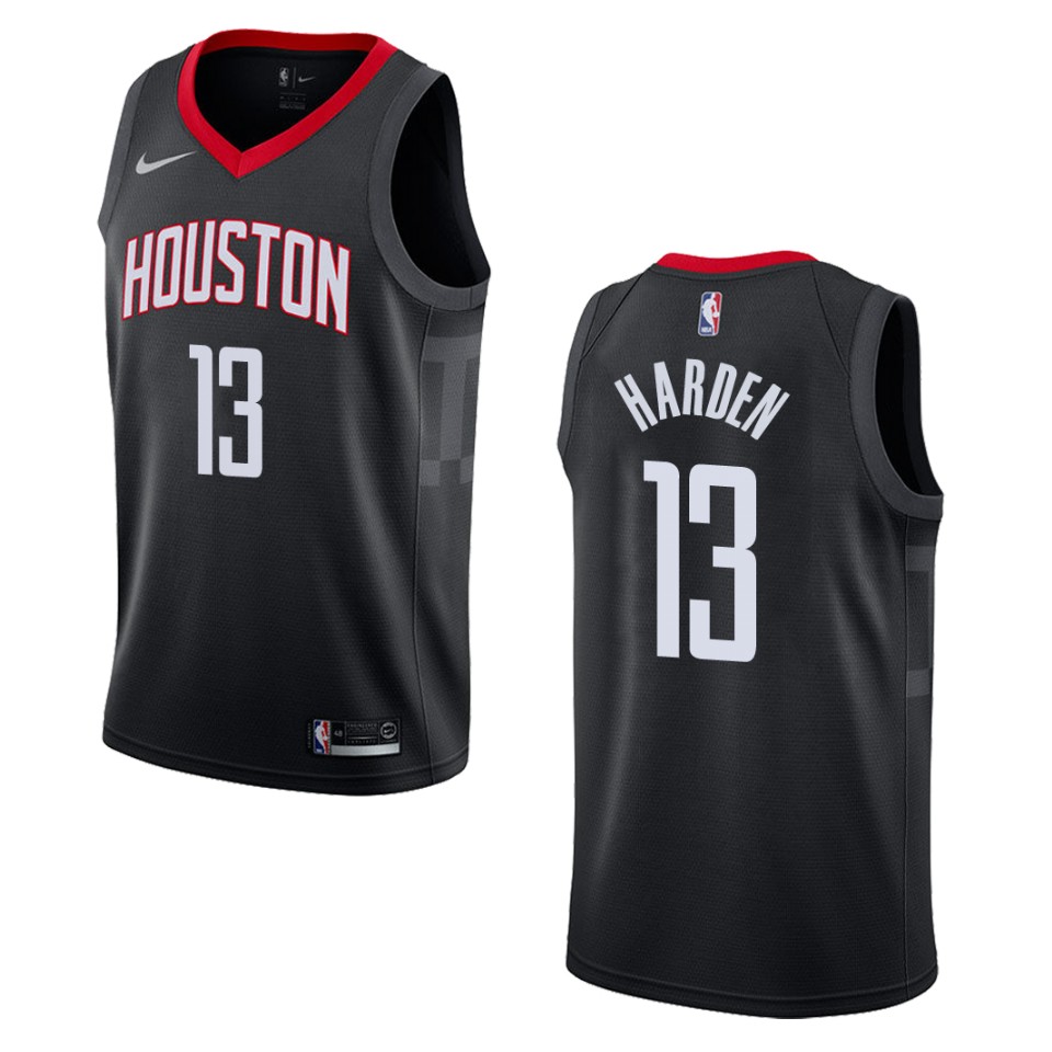 Men's Houston Rockets #13 James Harden Statement Swingman Jersey - Black