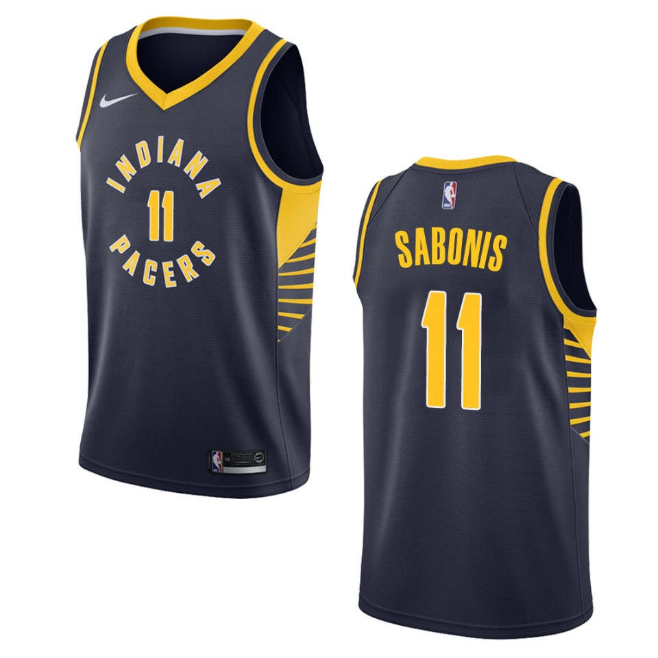 Men's Indiana Pacers #11 Domantas Sabonis Icon Swingman Jersey - Navy