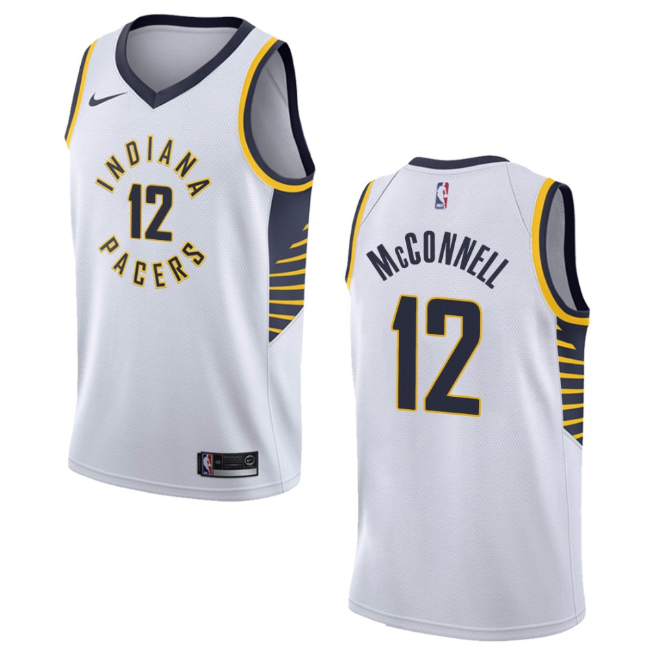 Men's Indiana Pacers #12 T.j. Mcconnell Association Swingman Jersey - White