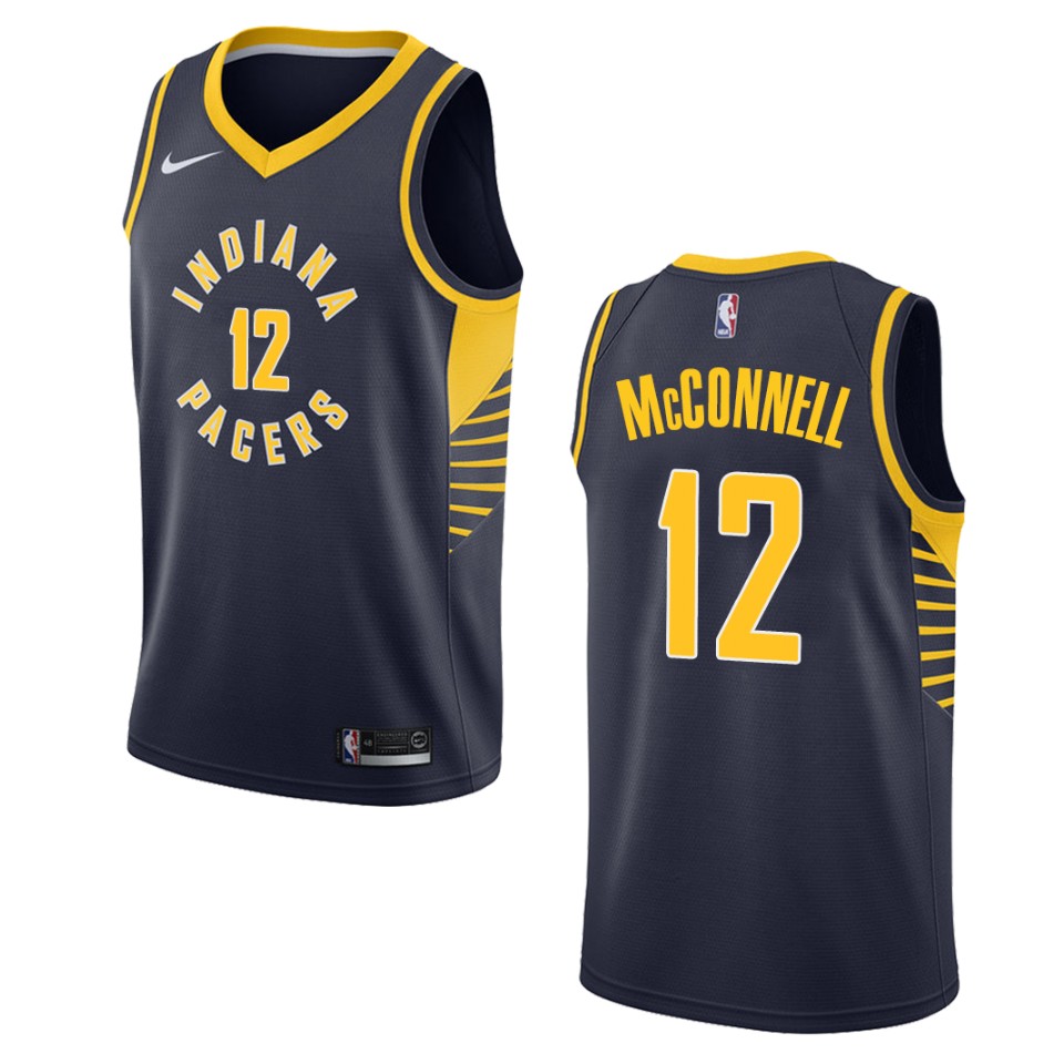 Men's Indiana Pacers #12 T.j. Mcconnell Icon Swingman Jersey - Navy
