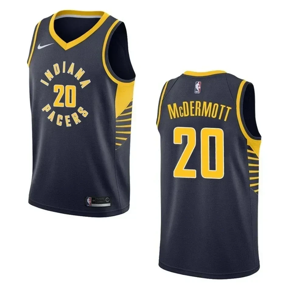 Men's Indiana Pacers 20 Doug Mcdermott Icon Swingman Jersey - Navy - JS653 