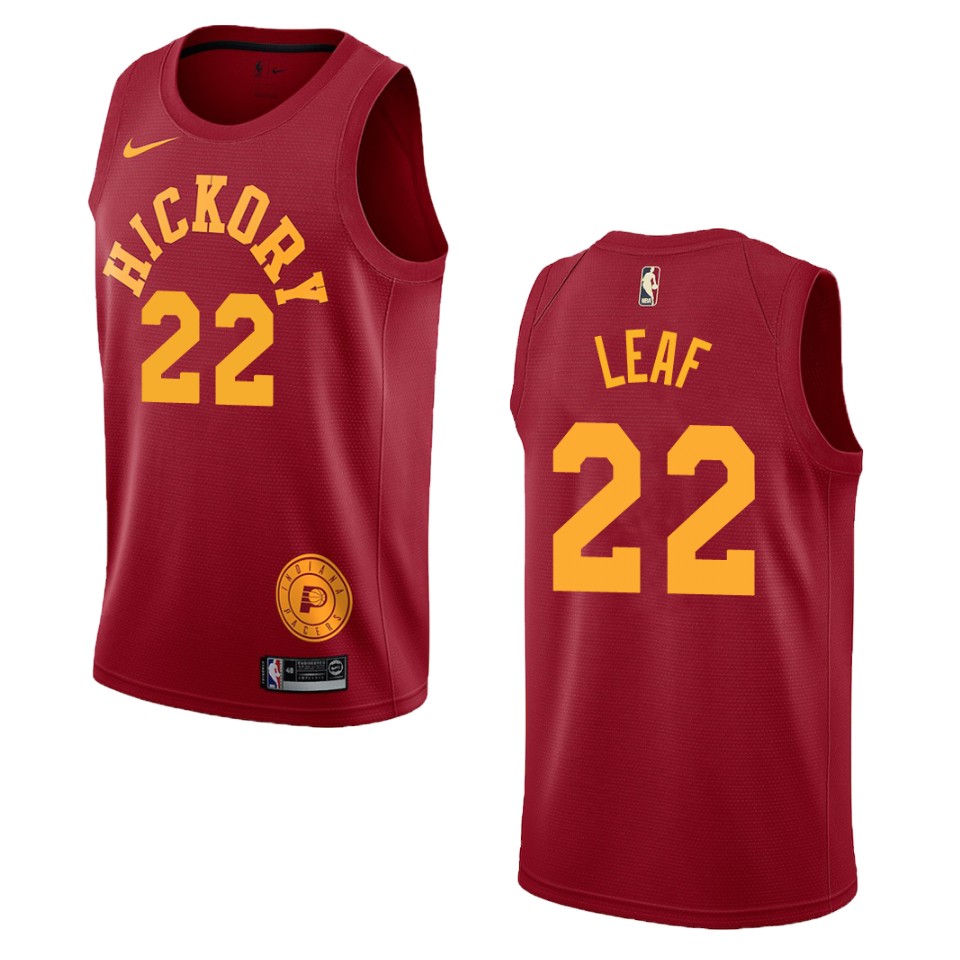 Men's Indiana Pacers #22 T.j. Leaf Hardwood Classics Swingman Jersey - Red