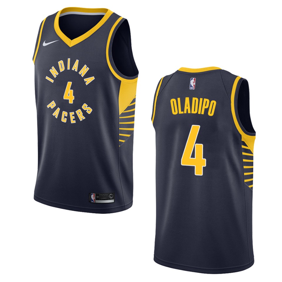Men's Indiana Pacers #4 Victor Oladipo Icon Swingman Jersey - Navy