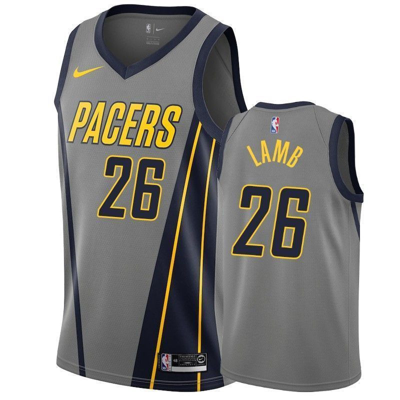 Men's Indiana Pacers Jeremy Lamb 26 City Men's Jersey - JS178 