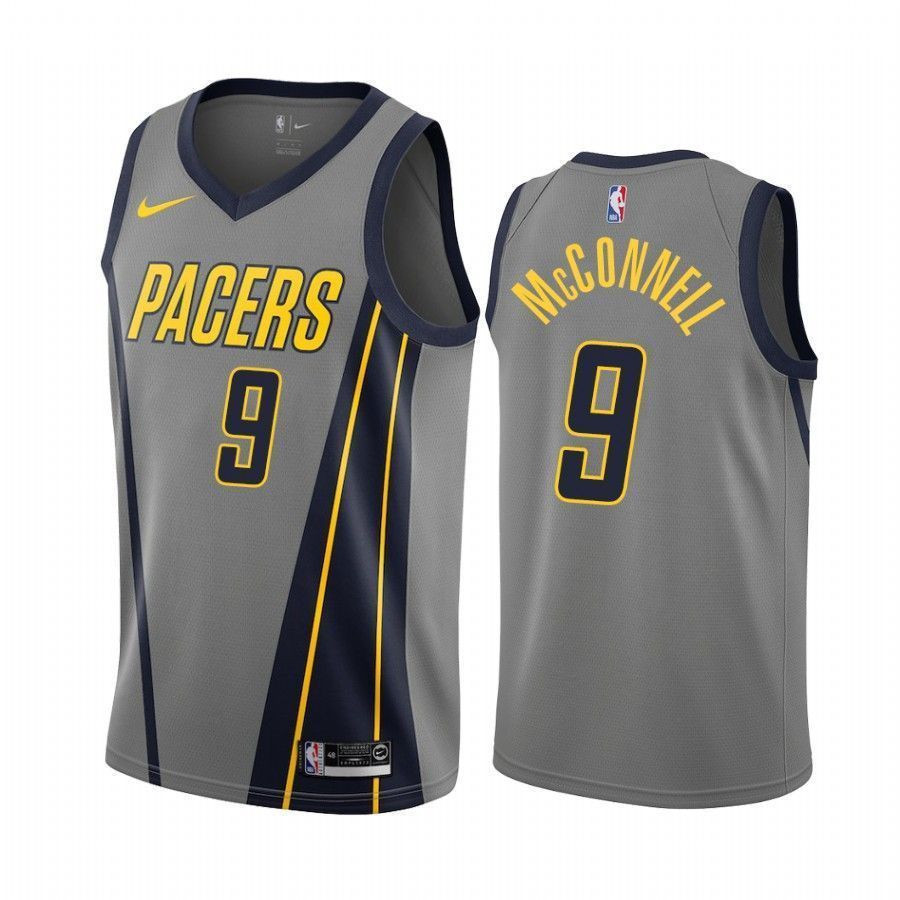 Men's Indiana Pacers T.j. Mcconnell 9 City Men's Jersey - JS461 