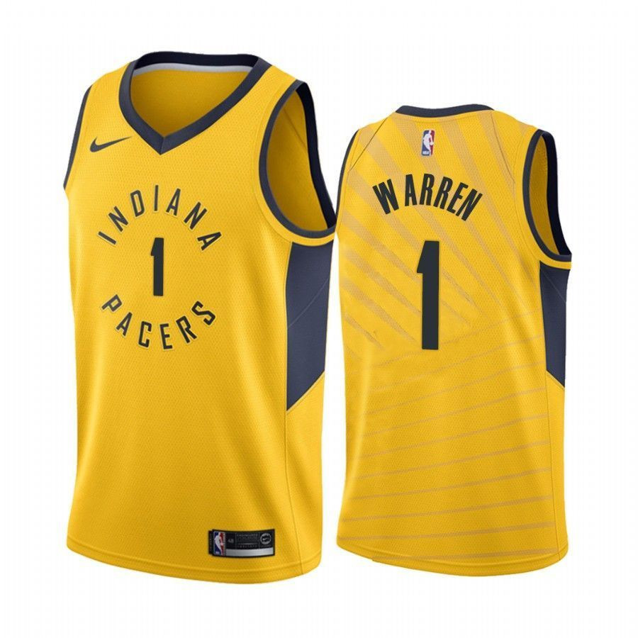 Men's Indiana Pacers T.j. Warren 1 Statet Jersey - JS788 