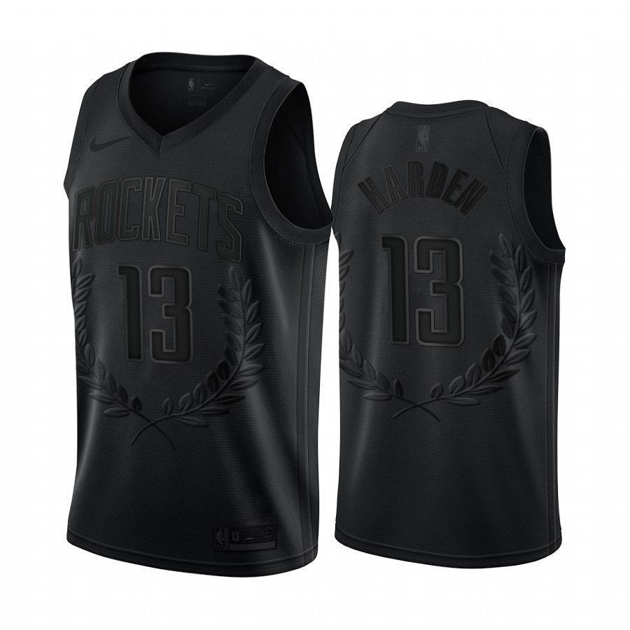 Men's James Harden 13 Houston Rockets Black Mvp Jersey - JS959 
