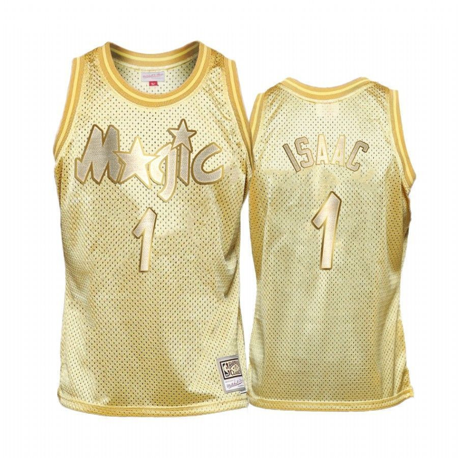 Men's Jonathan Isaac 1 Orlando Magic Gold Midas Sm Jersey - JS887 