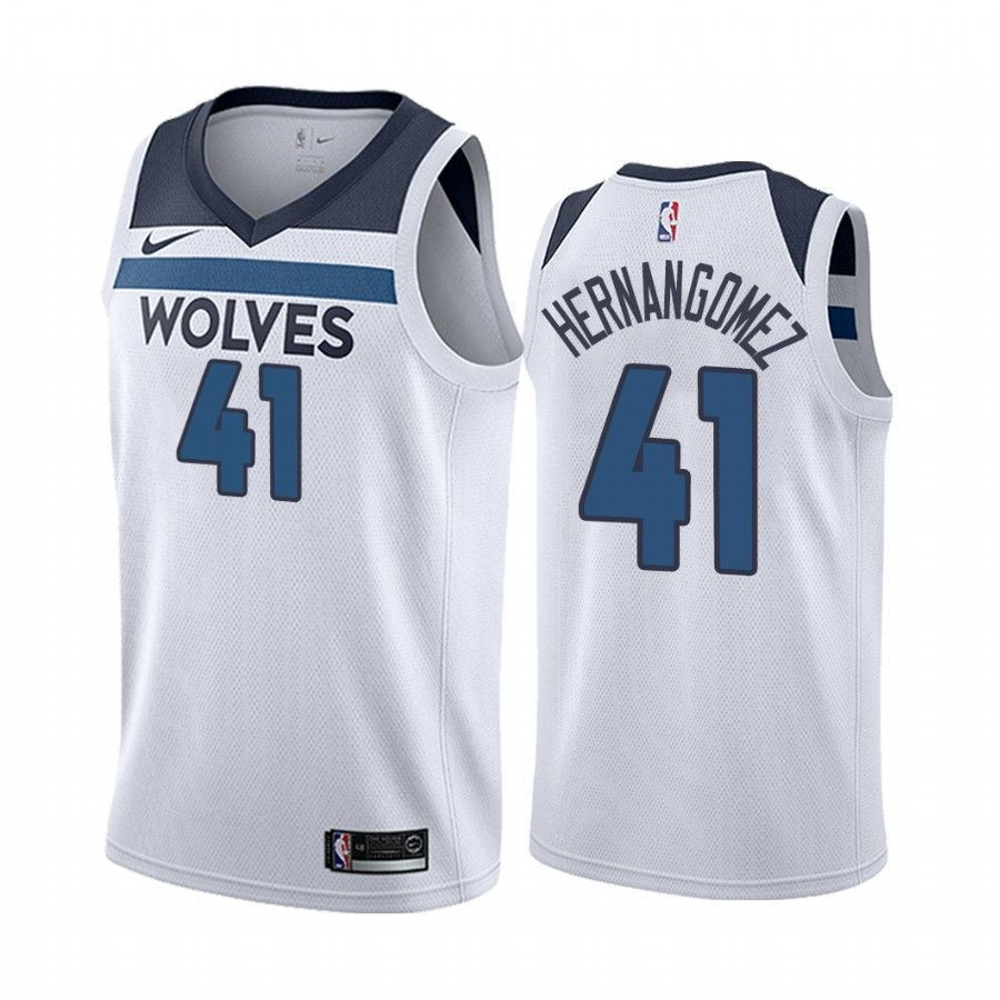Men's Juancho Hernangomez Minnesota Timberwolves White Association Jersey - JS646 