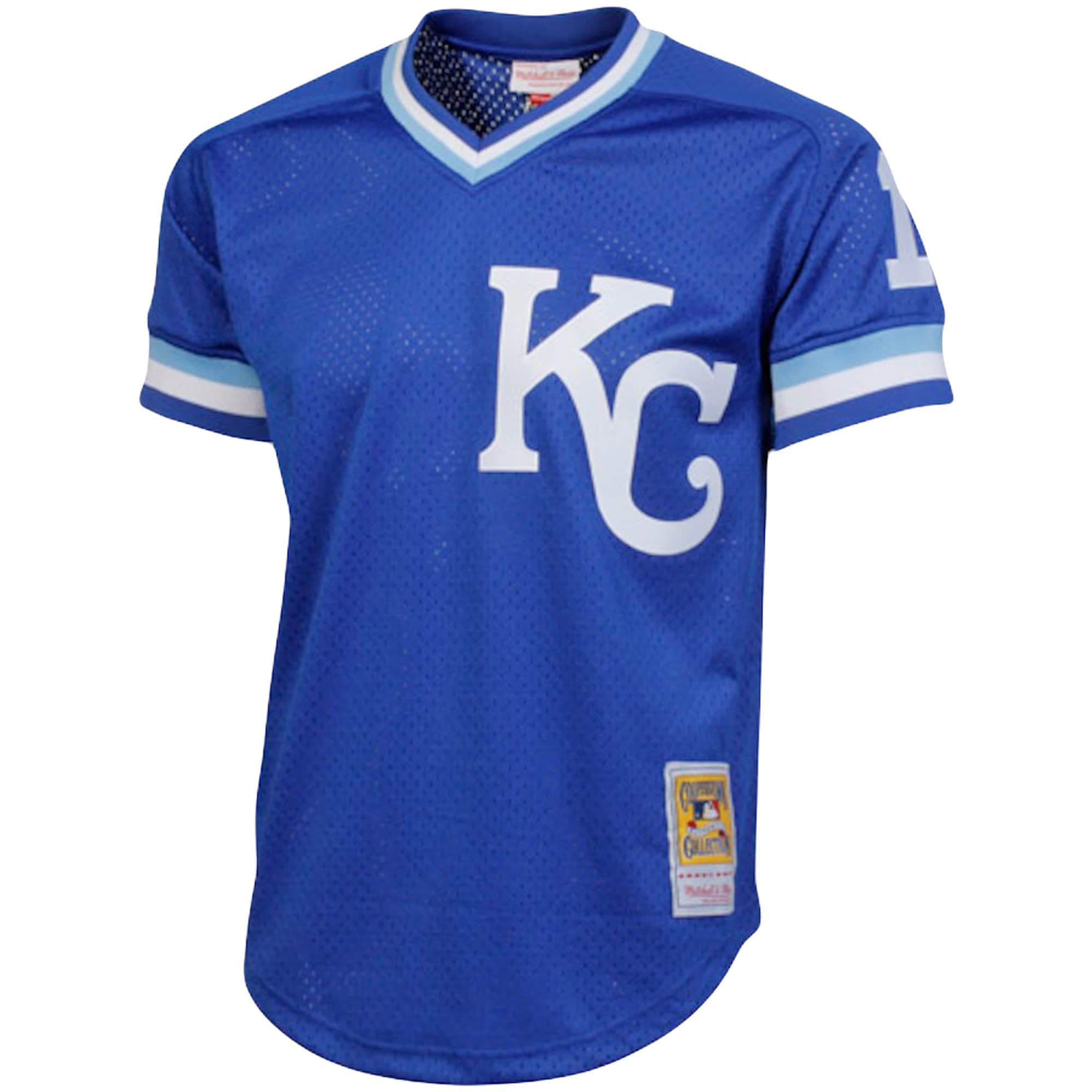 Alternative view of Men's Kansas City Royals Bo Jackson Mitchell & Ness Royal Cooperstown Collection Big & Tall Mesh Batting Practice Jersey 