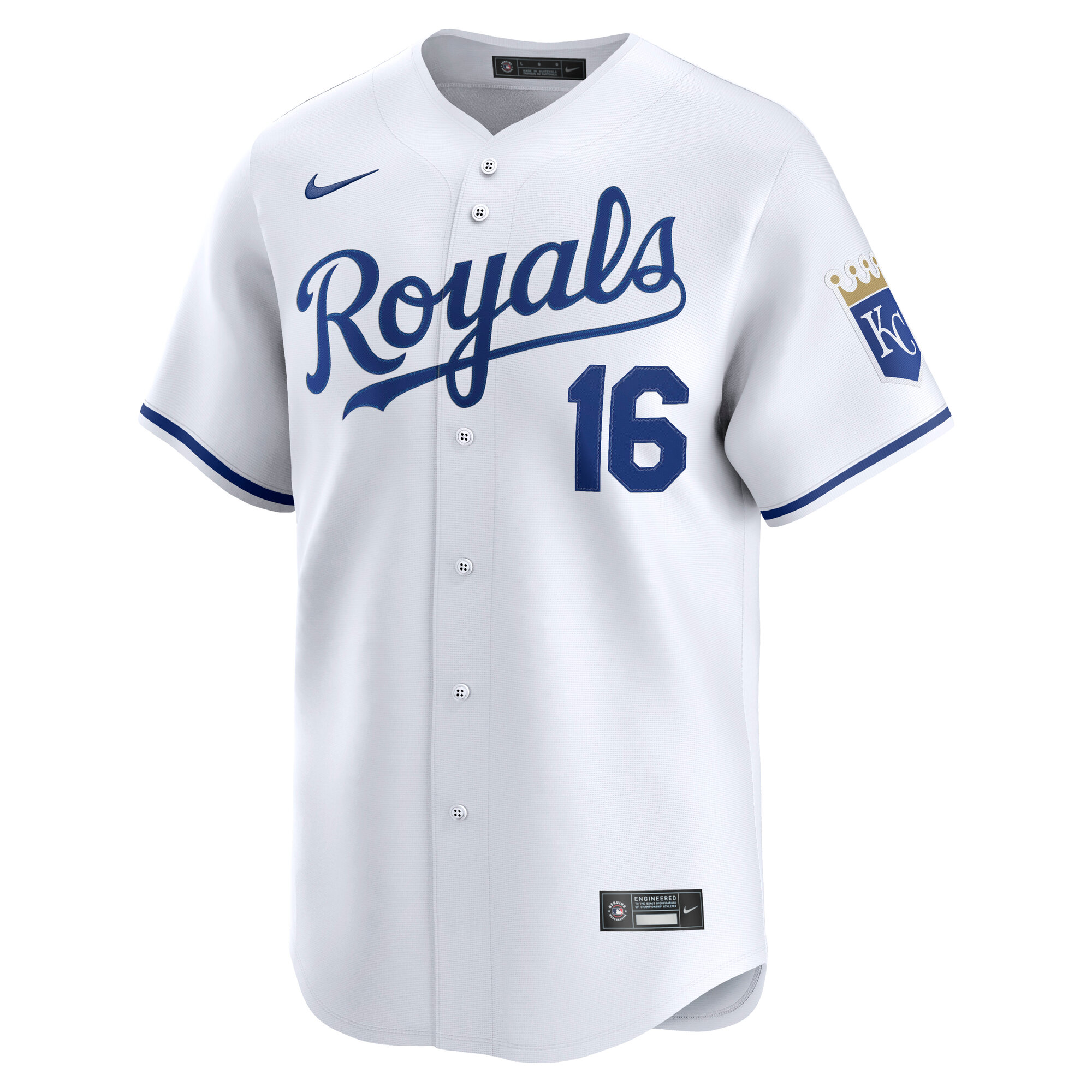 Alternative view of Men's Kansas City Royals Bo Jackson White Home Limited Player Jersey 