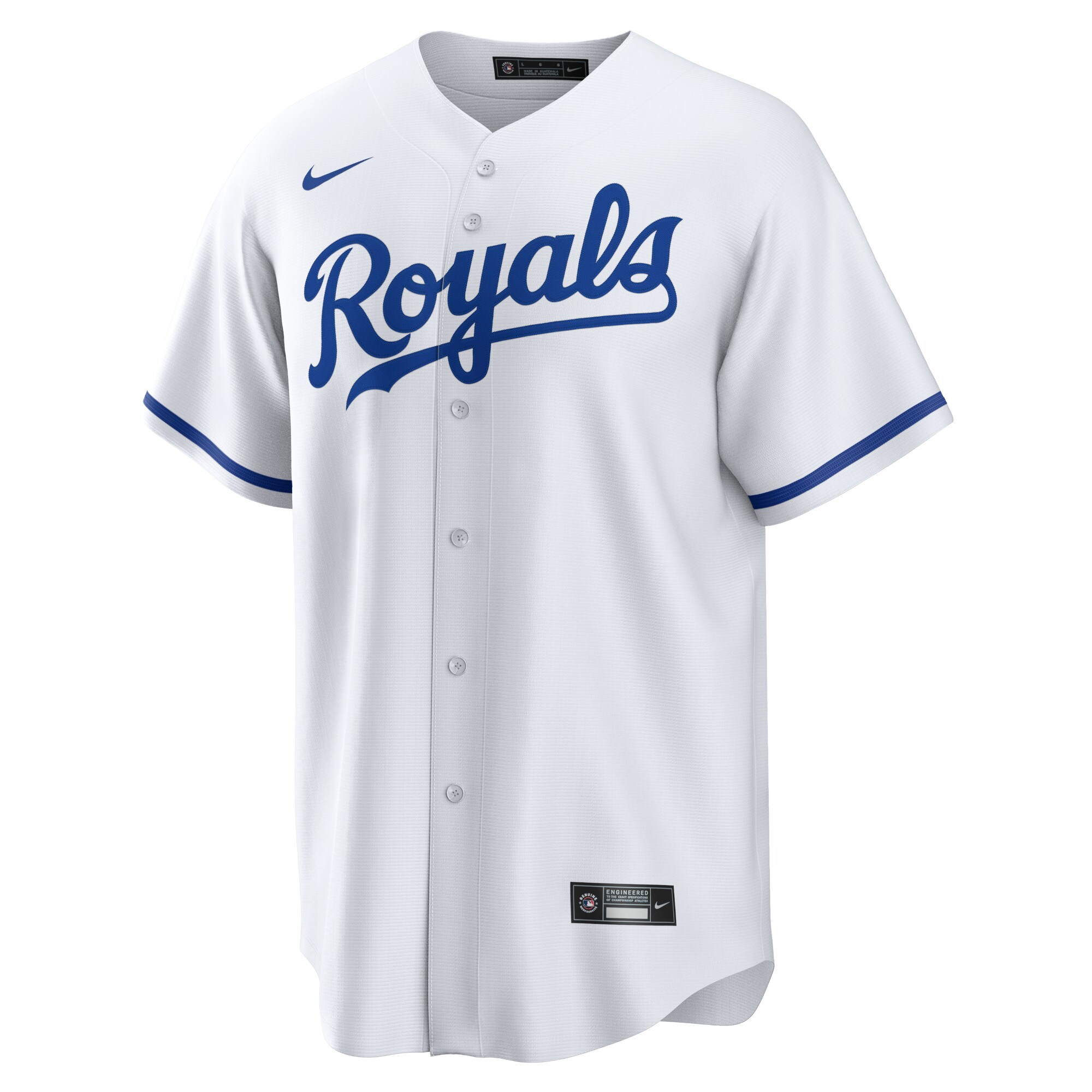 Alternative view of Men's Kansas City Royals Bobby Witt Jr. White Home Player Jersey 