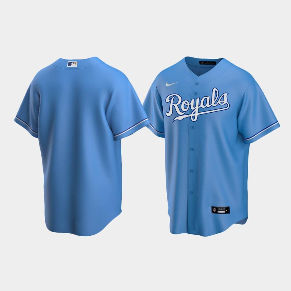 Men's Kansas City Royals Light Blue Alternate Jersey Jersey 