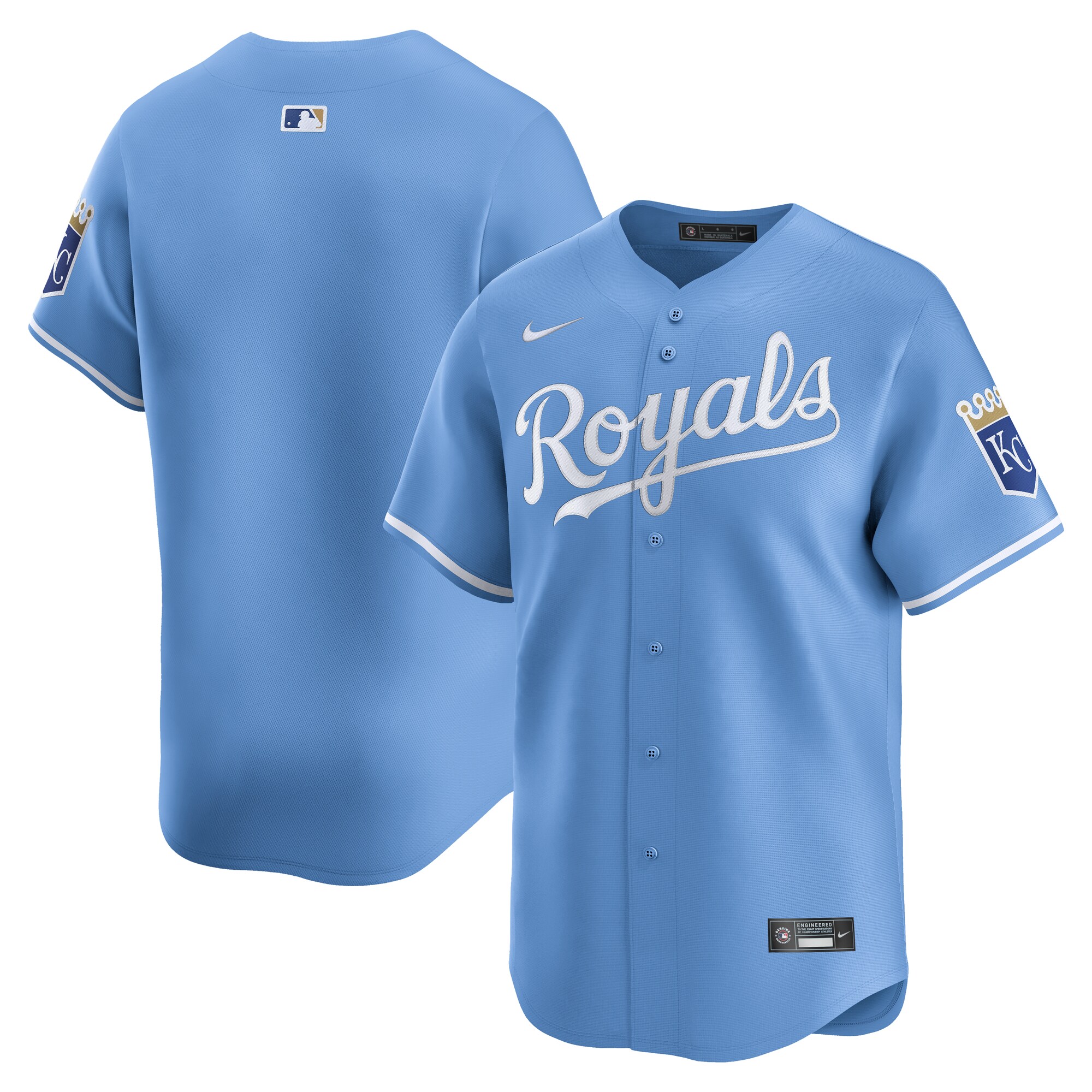 Men's Kansas City Royals Light Blue Alternate Limited Jersey 