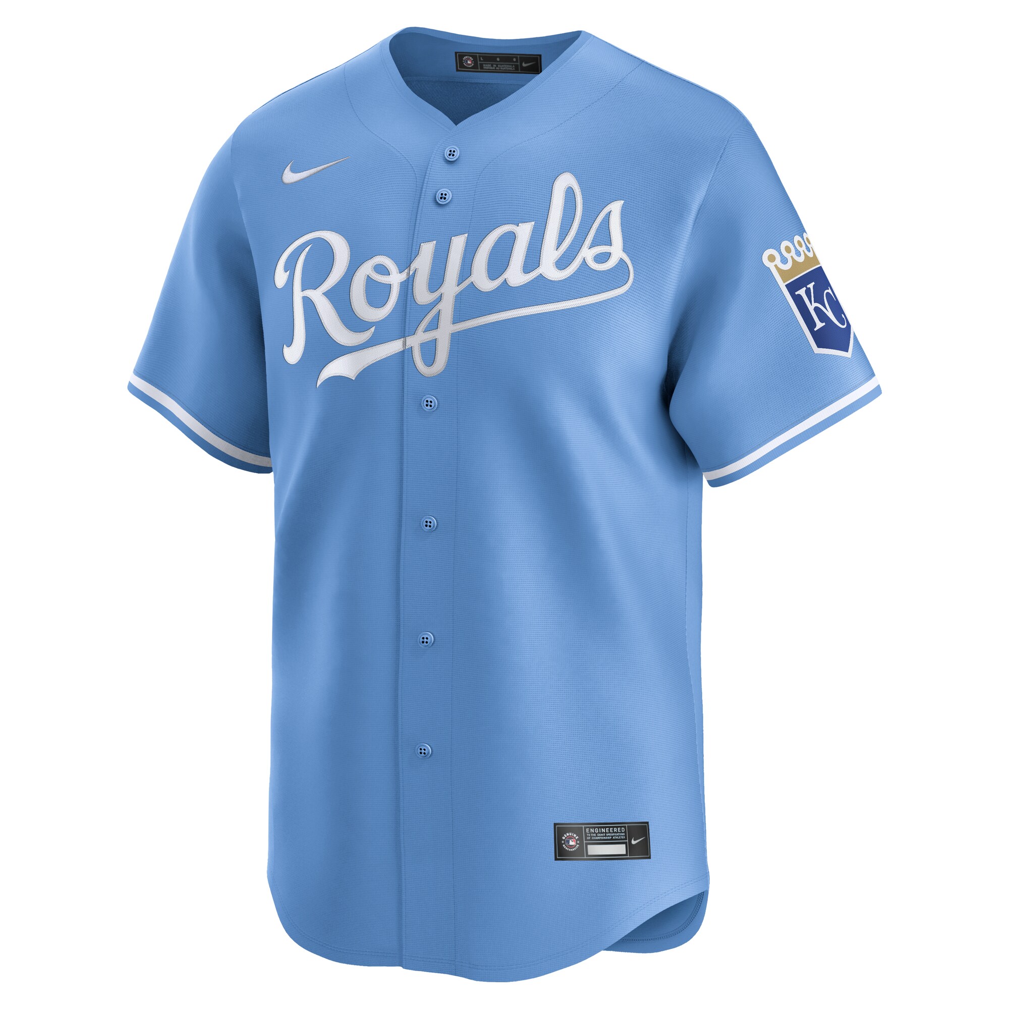 Alternative view of Men's Kansas City Royals Light Blue Alternate Limited Jersey 