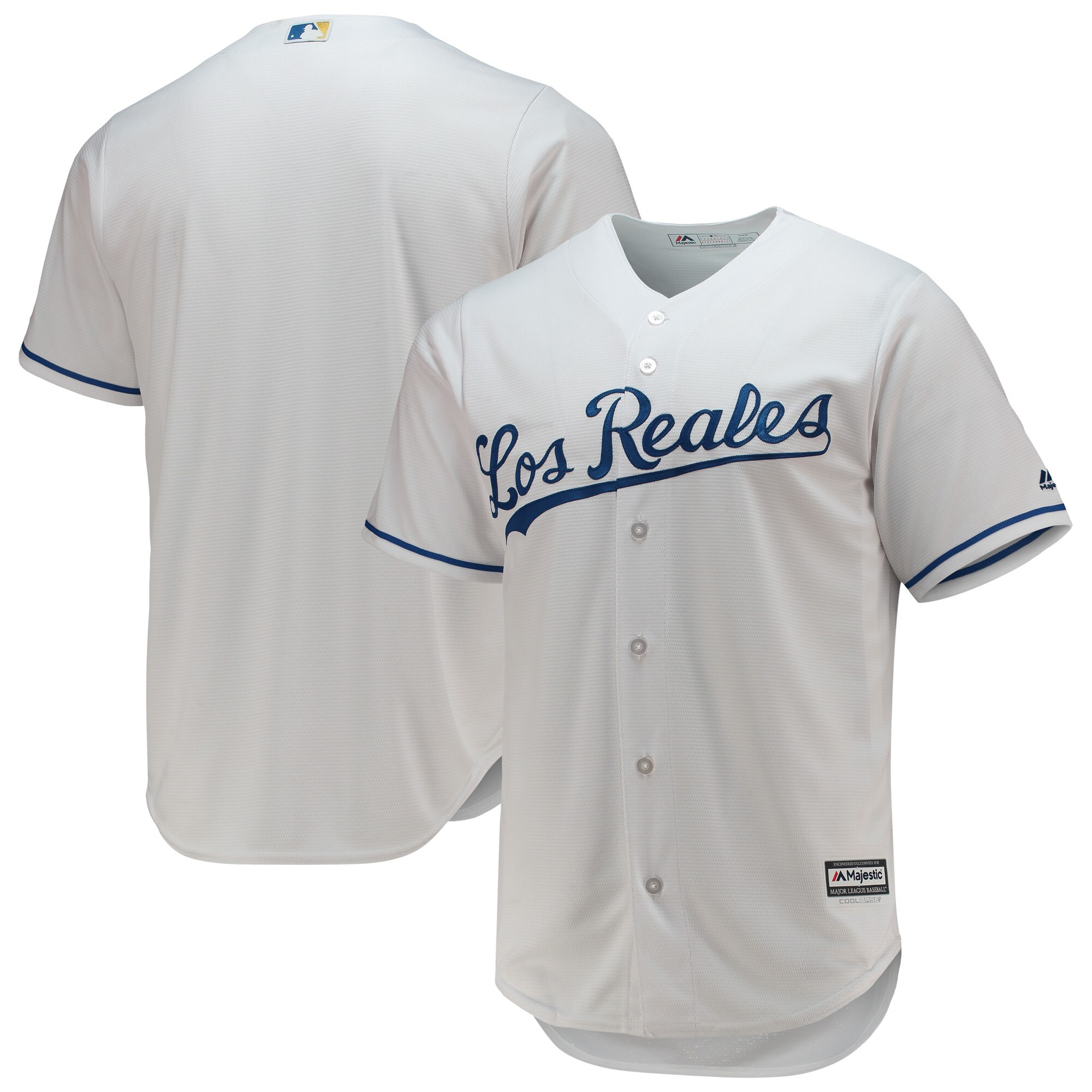 Men's Kansas City Royals Majestic White Team Official Jersey 