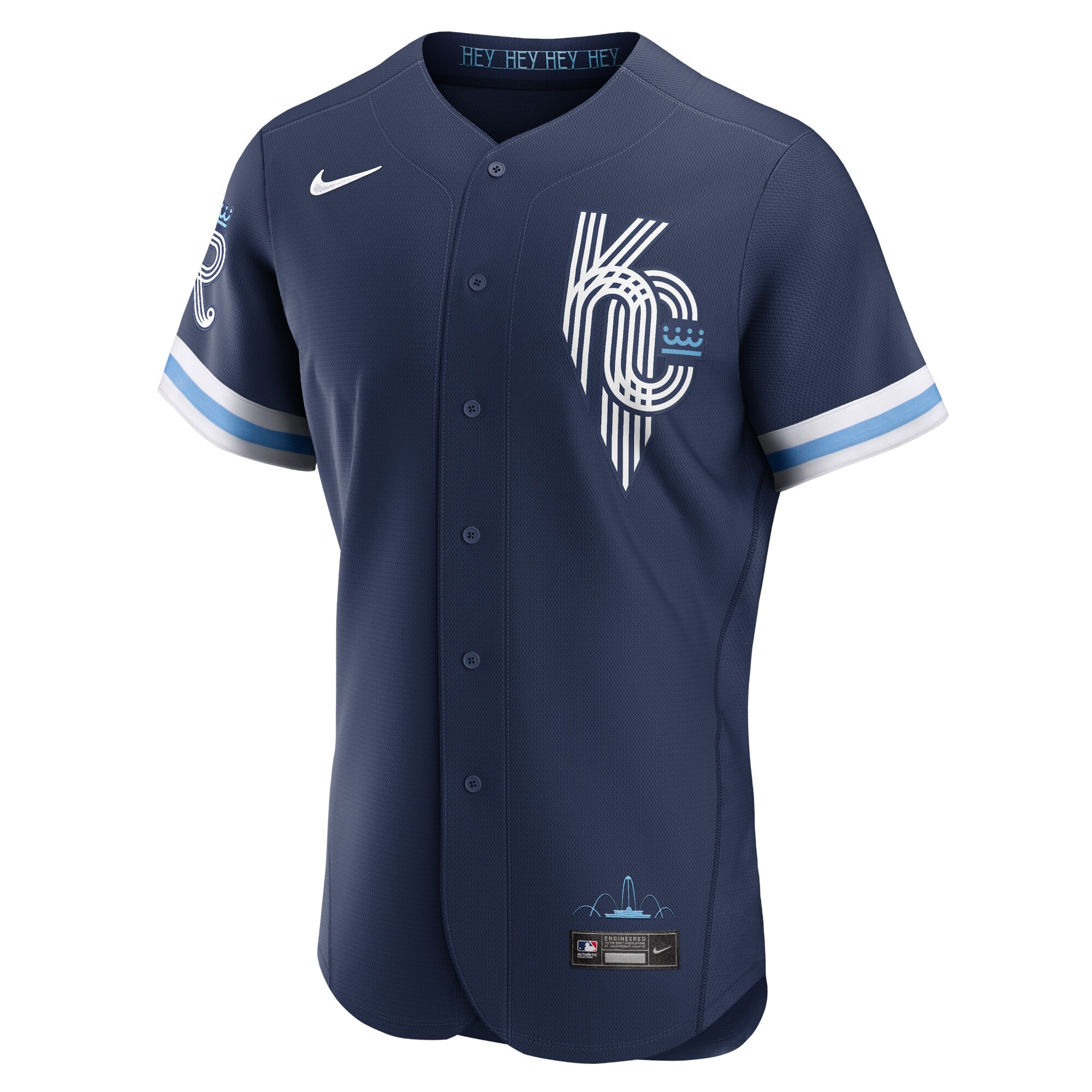 Alternative view of Men's Kansas City Royals Navy City Connect Jersey 